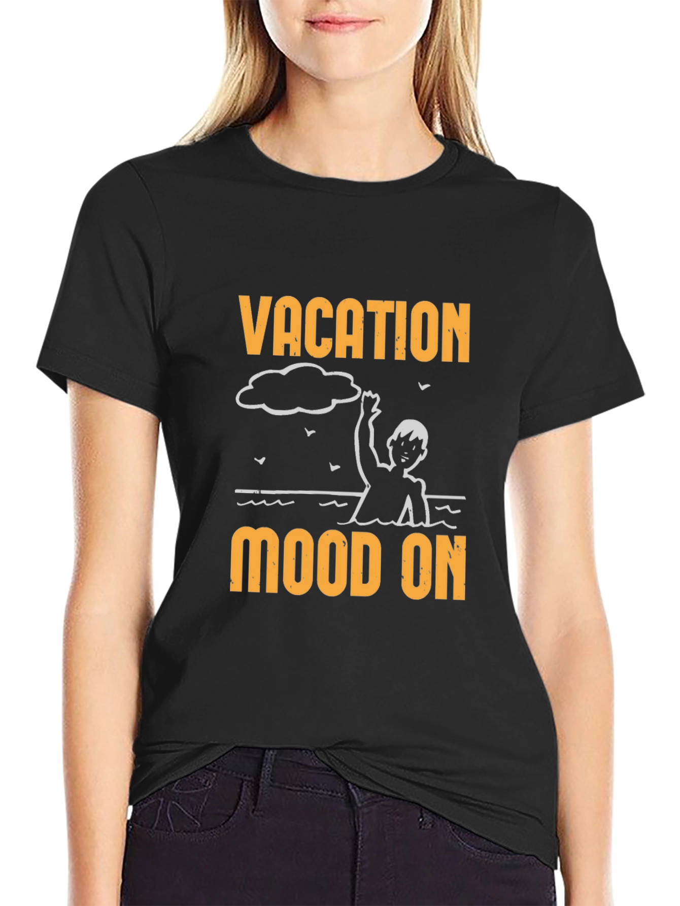 Vacation Mood On Graphic T-Shirt