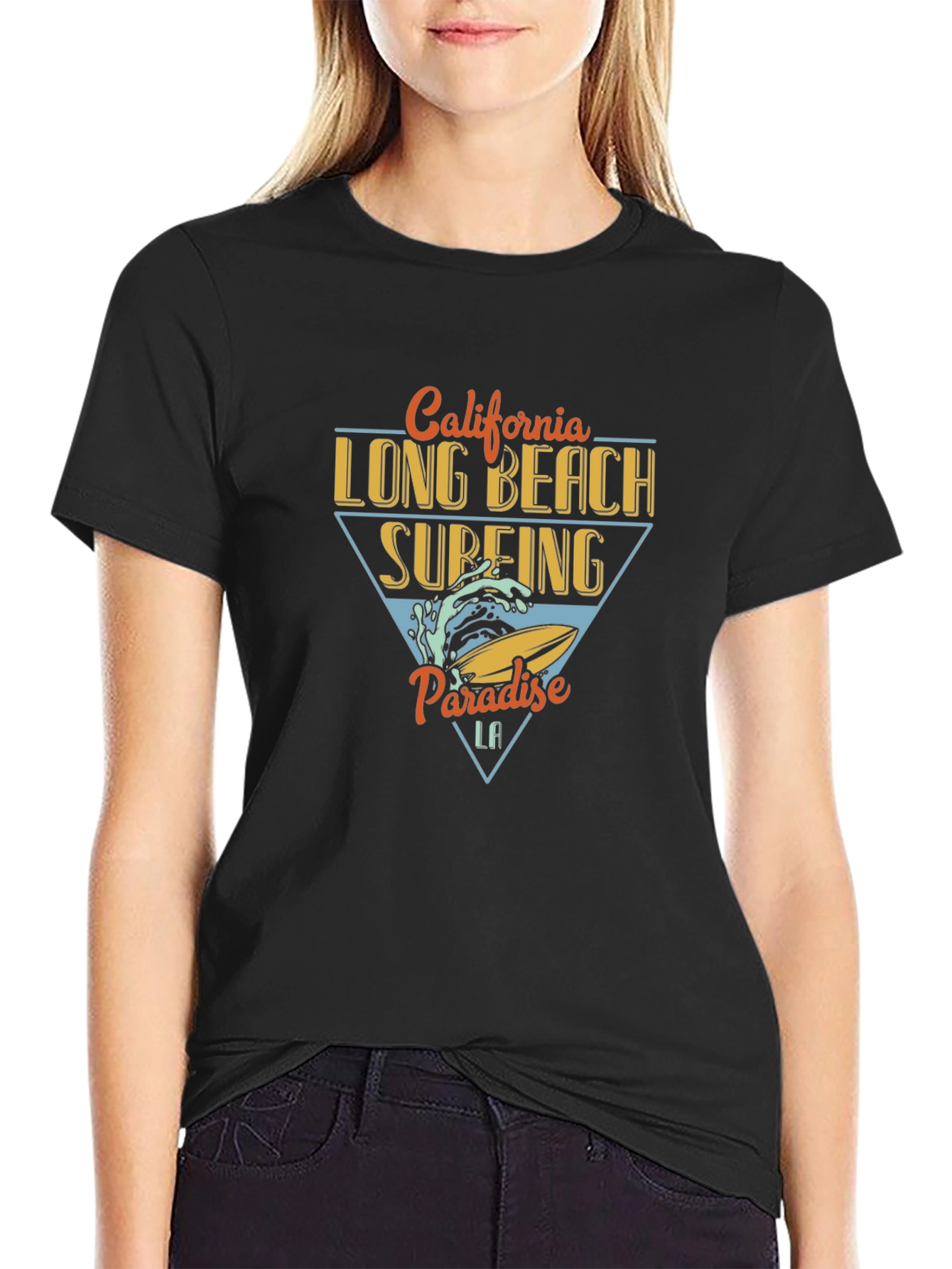 California Long Beach Surfing T-Shirt