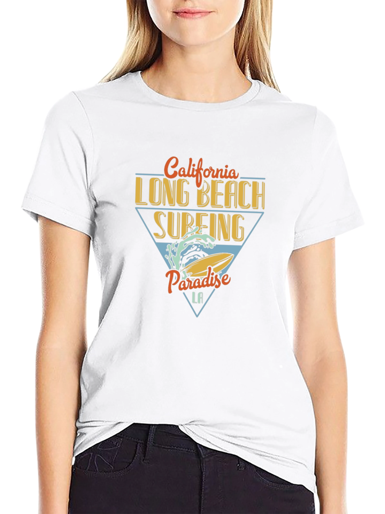 California Long Beach Surfing T-Shirt