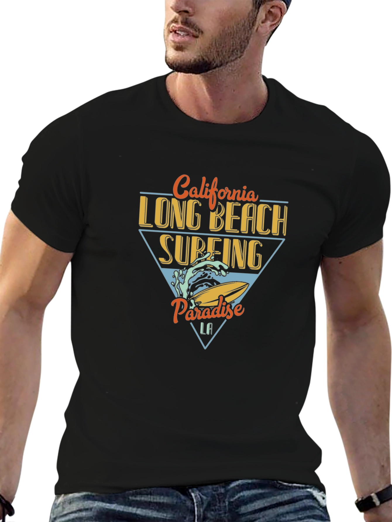 California Long Beach Surfing T-Shirt