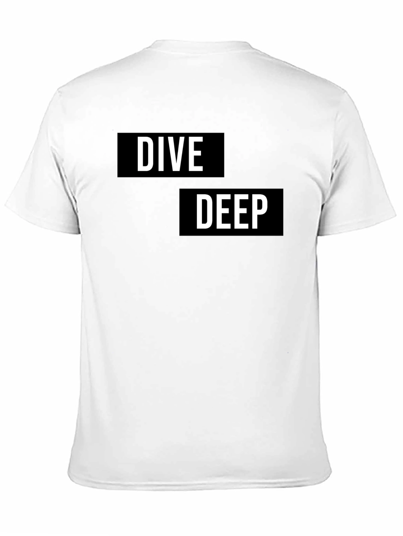 Dive Deep Graphic T-Shirt - Black Cotton Tee