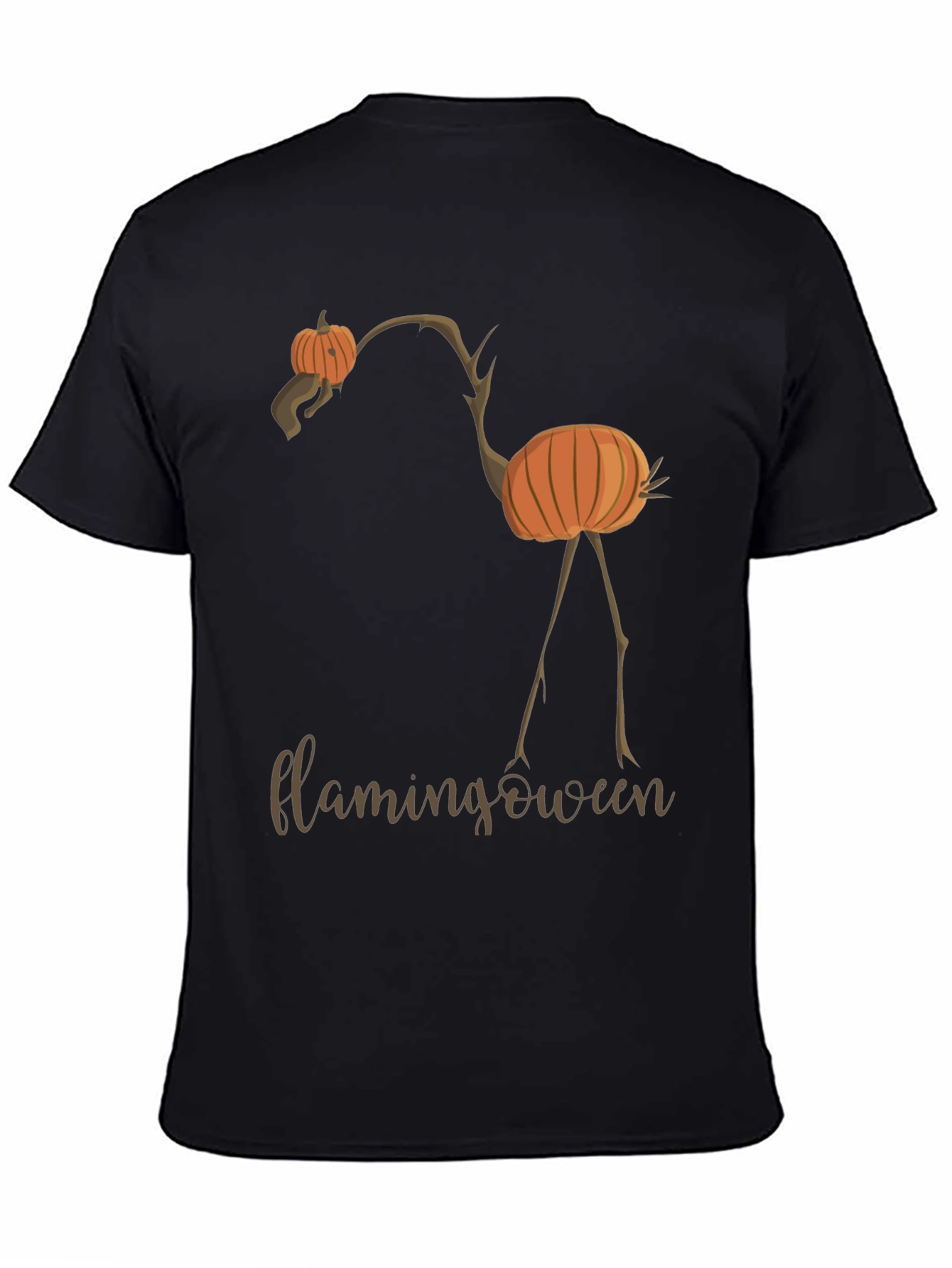 Flamingoween T-Shirt - Halloween Flamingo Pumpkin Tee