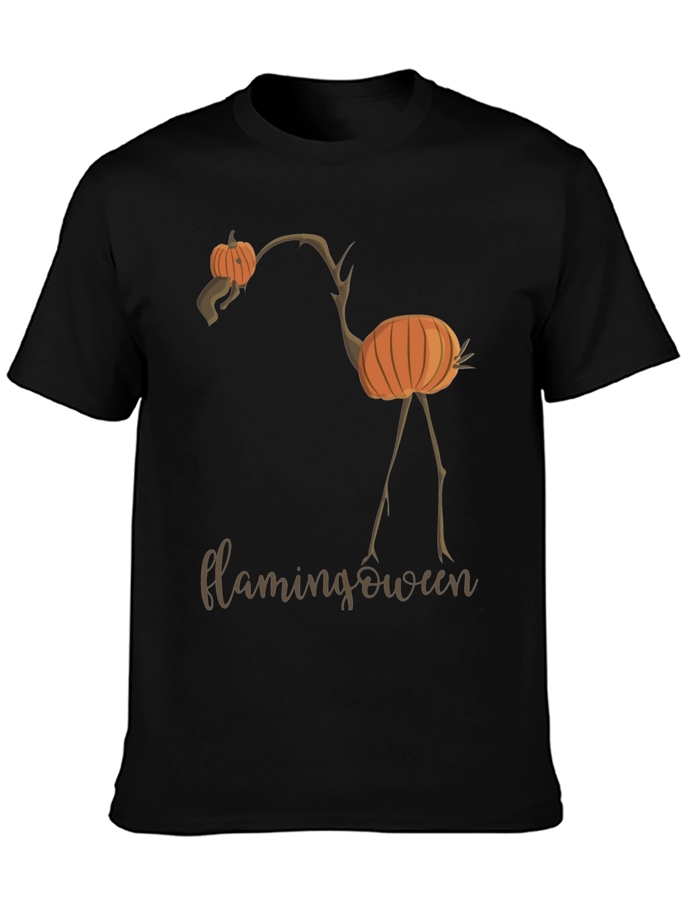 Flamingoween T-Shirt - Halloween Flamingo Pumpkin Tee
