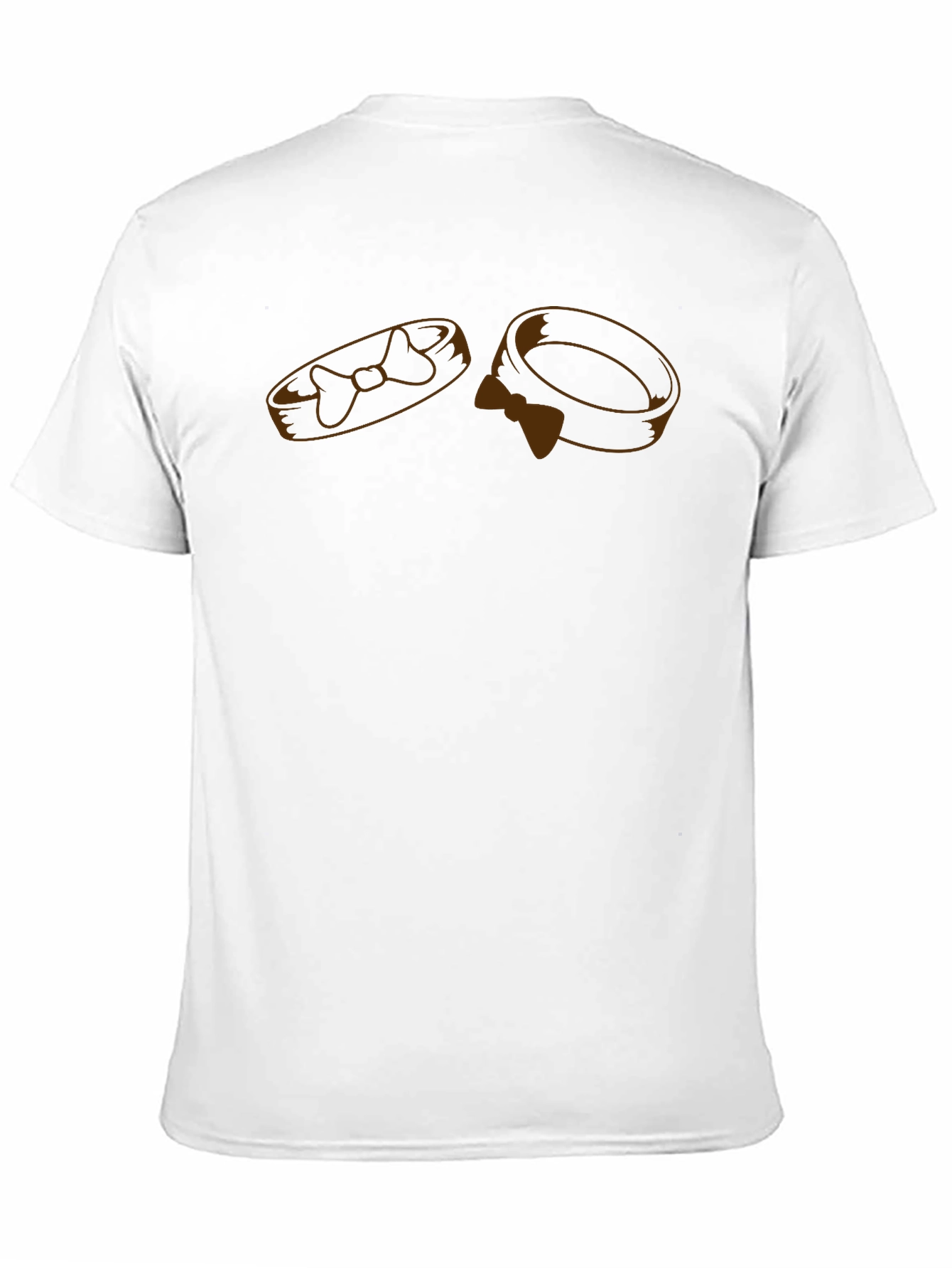 Mens Black Graphic Tee - Rings