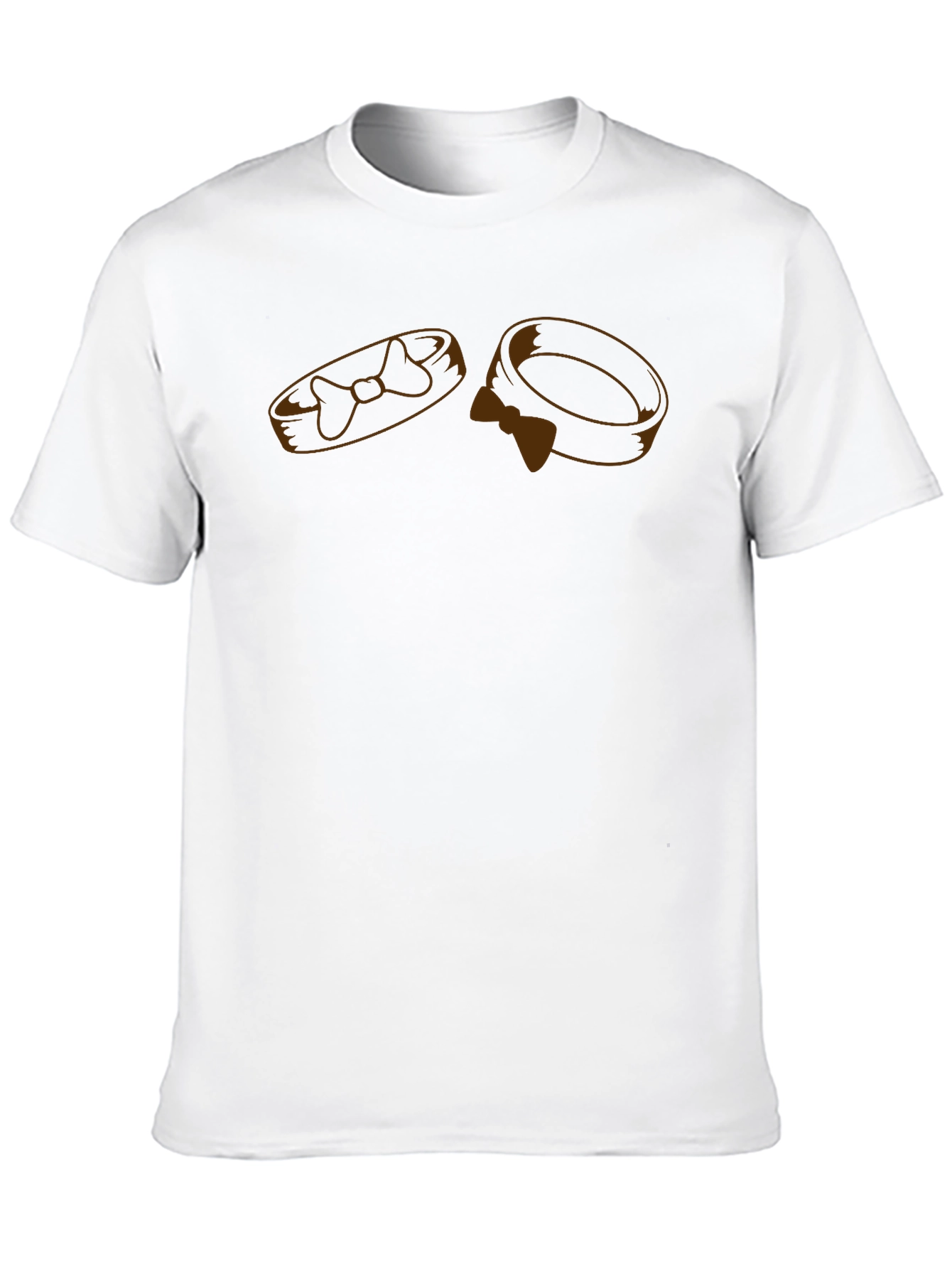 Mens Black Graphic Tee - Rings