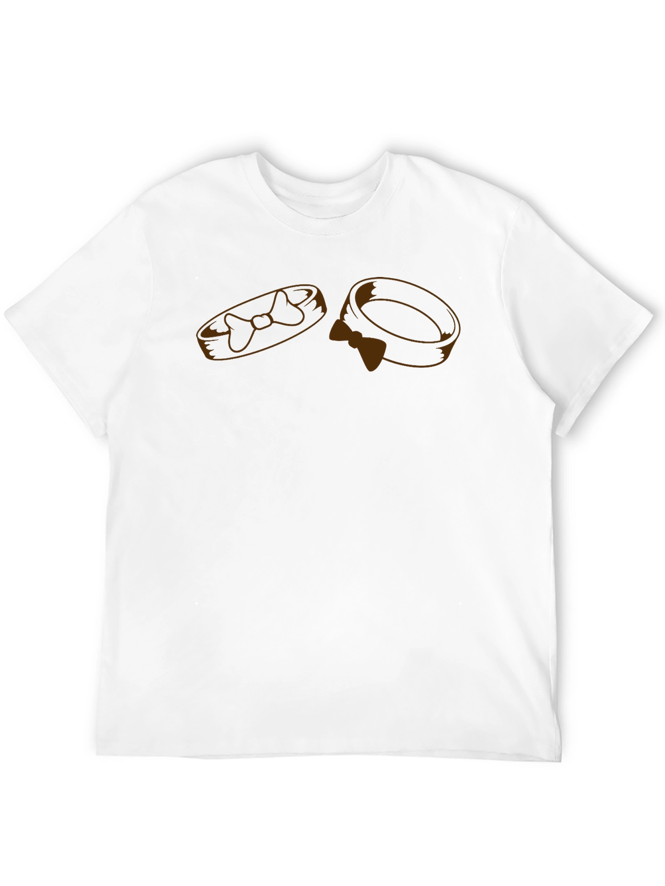Mens Black Graphic Tee - Rings