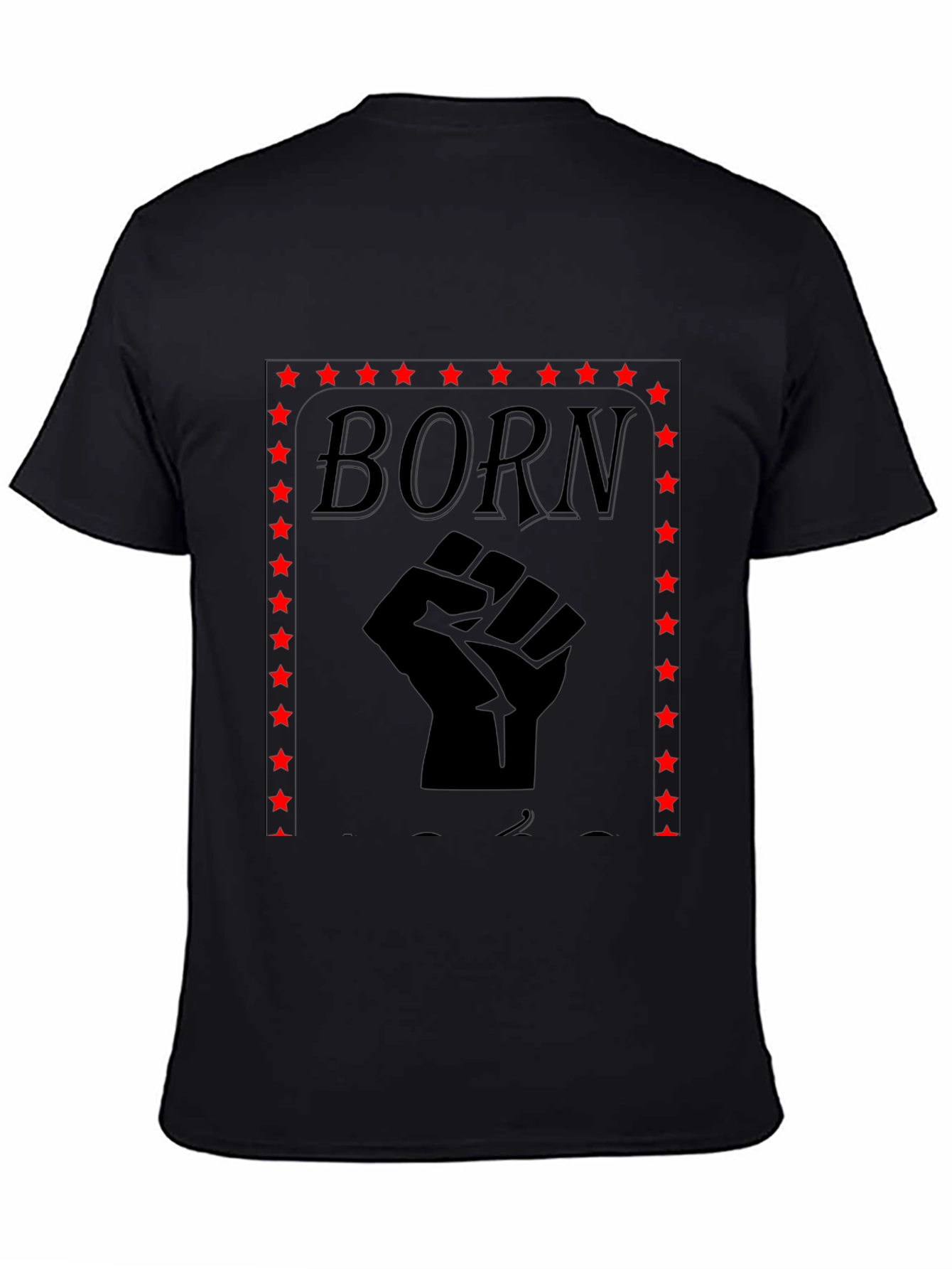 Born Fist T-Shirt - Black Graphic Tee