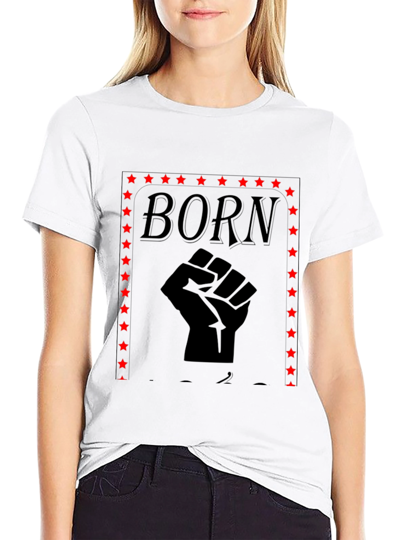 Born Fist T-Shirt - Black Graphic Tee