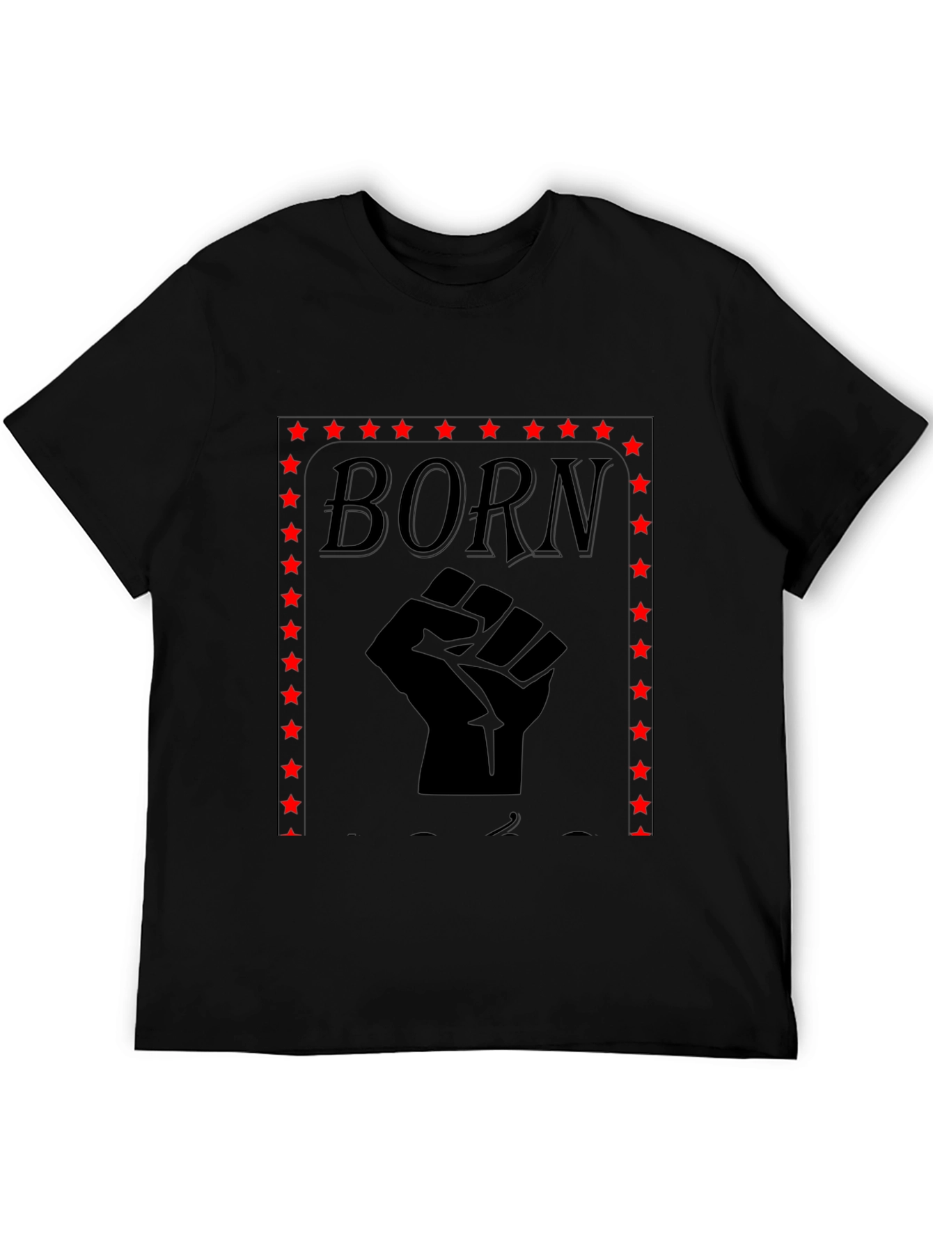 Born Fist T-Shirt - Black Graphic Tee