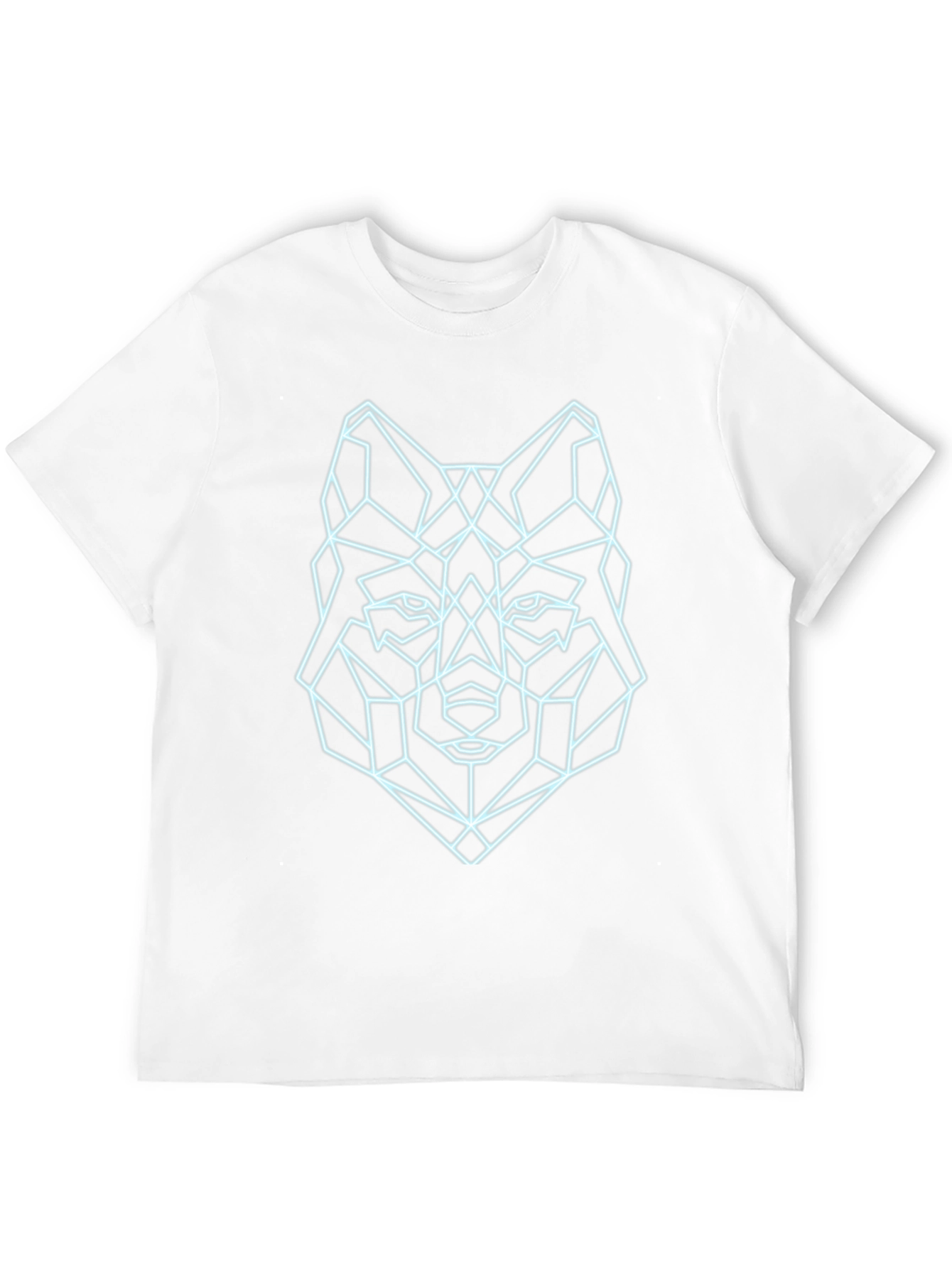 Geometric Wolf Tee - Modern Graphic Print