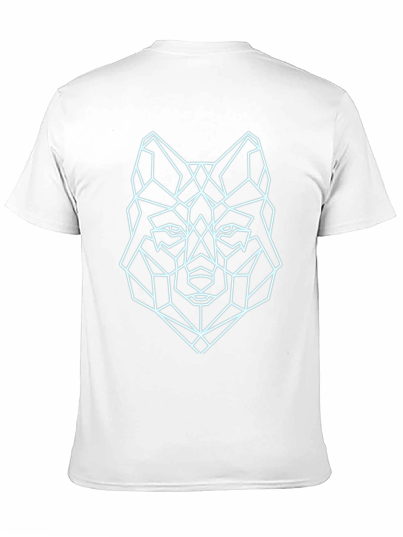 Geometric Wolf Tee - Modern Graphic Print