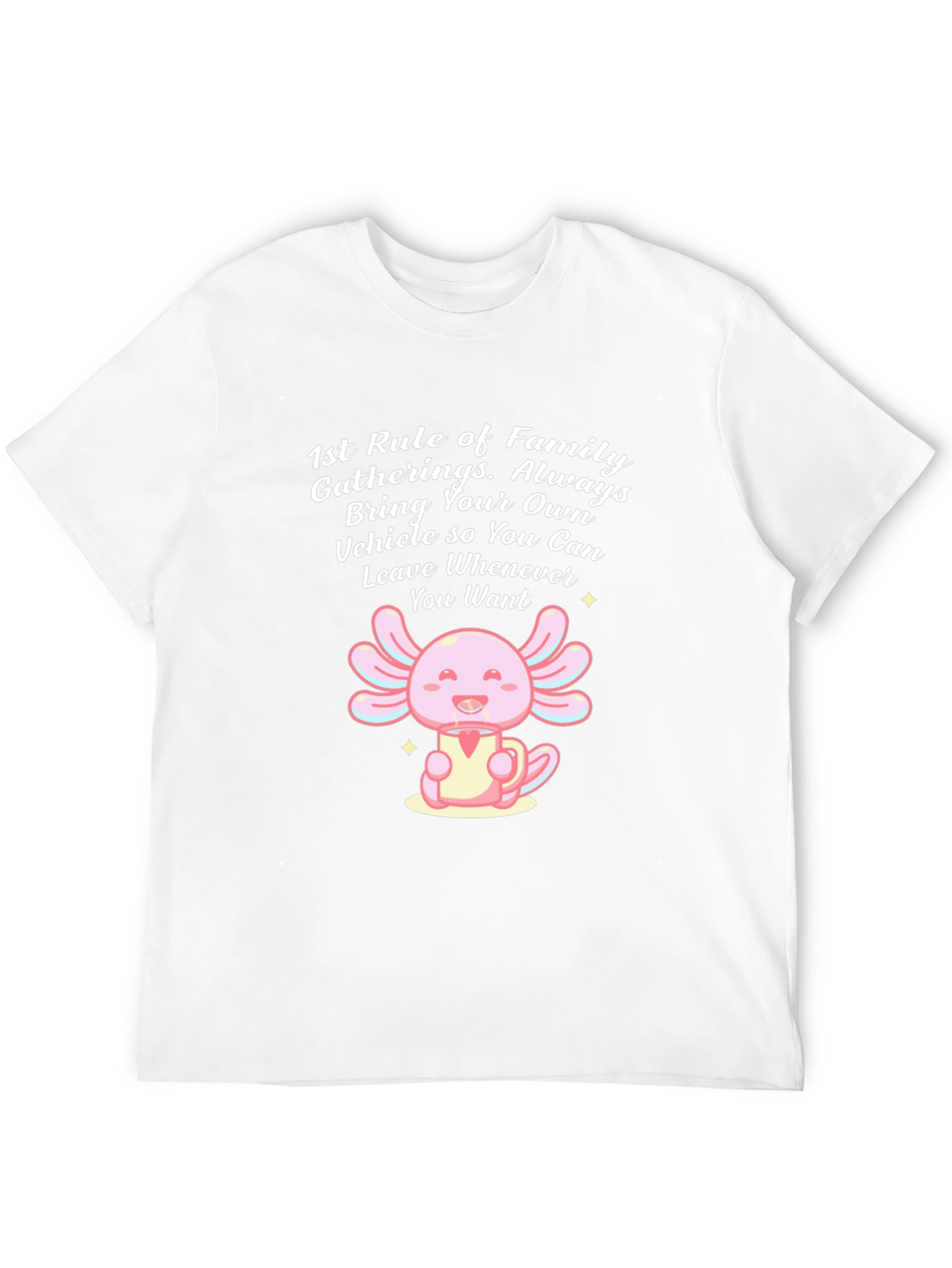 Funny Axolotl Family Gathering T-Shirt