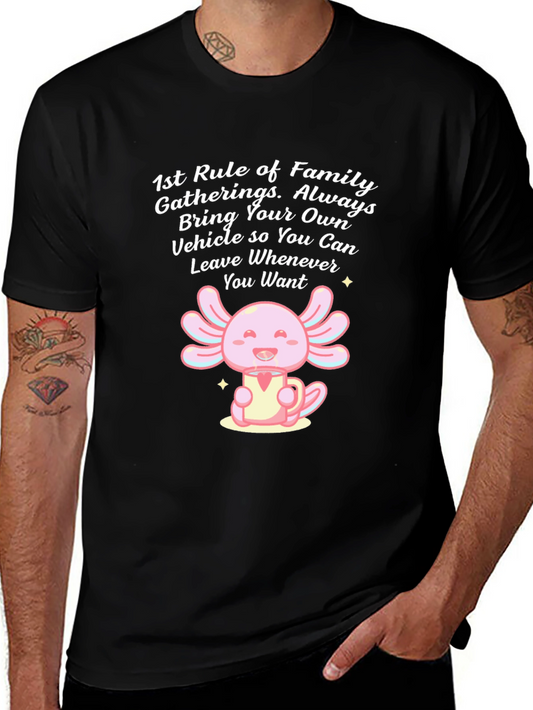 Funny Axolotl Family Gathering T-Shirt