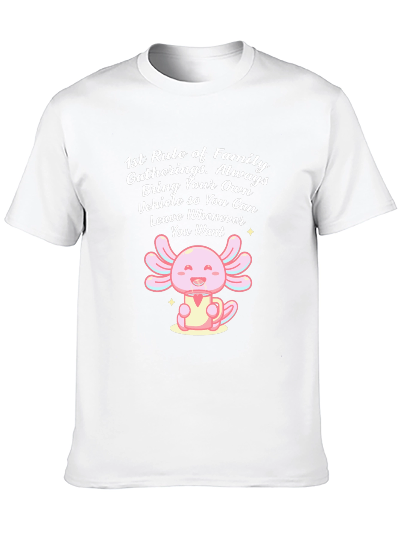 Funny Axolotl Family Gathering T-Shirt