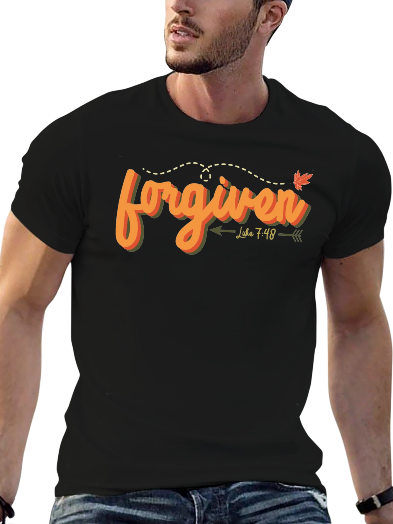 Forgiven Luke 7:48 Graphic Tee