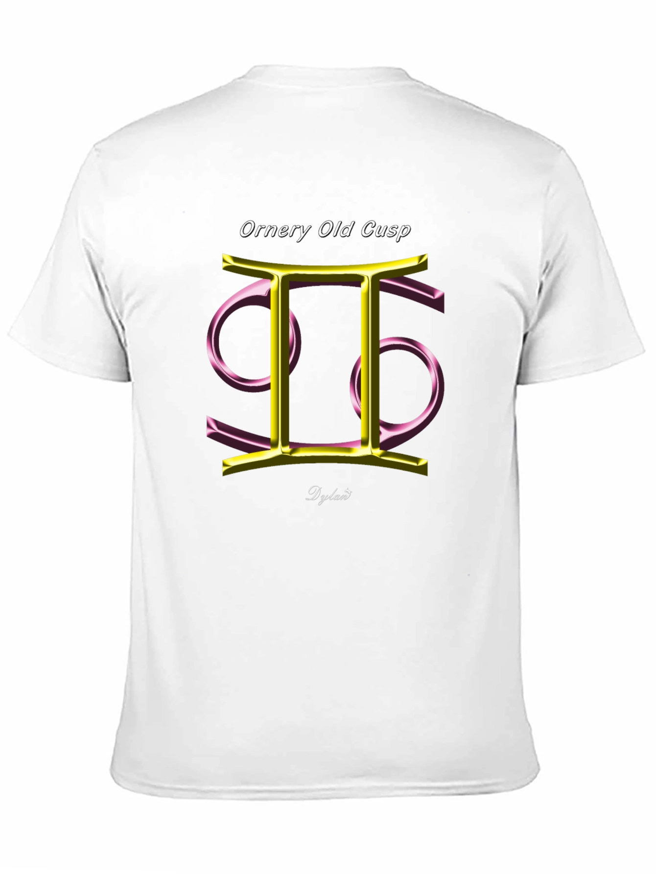 Gemini Cancer Cusp Zodiac T-Shirt - Dylan