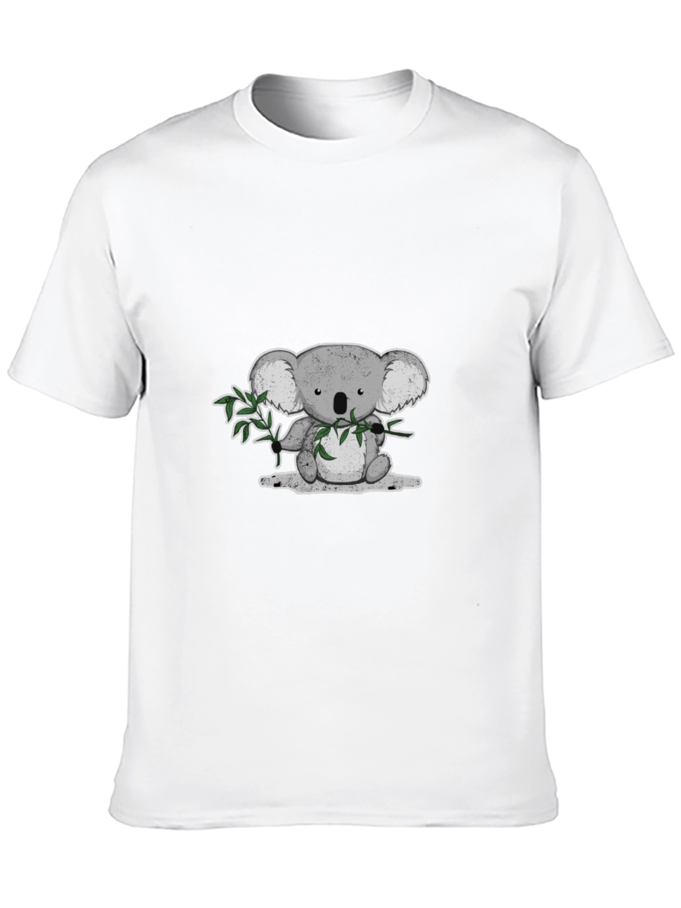 Koala Bear Graphic T-Shirt - Black Cotton Tee