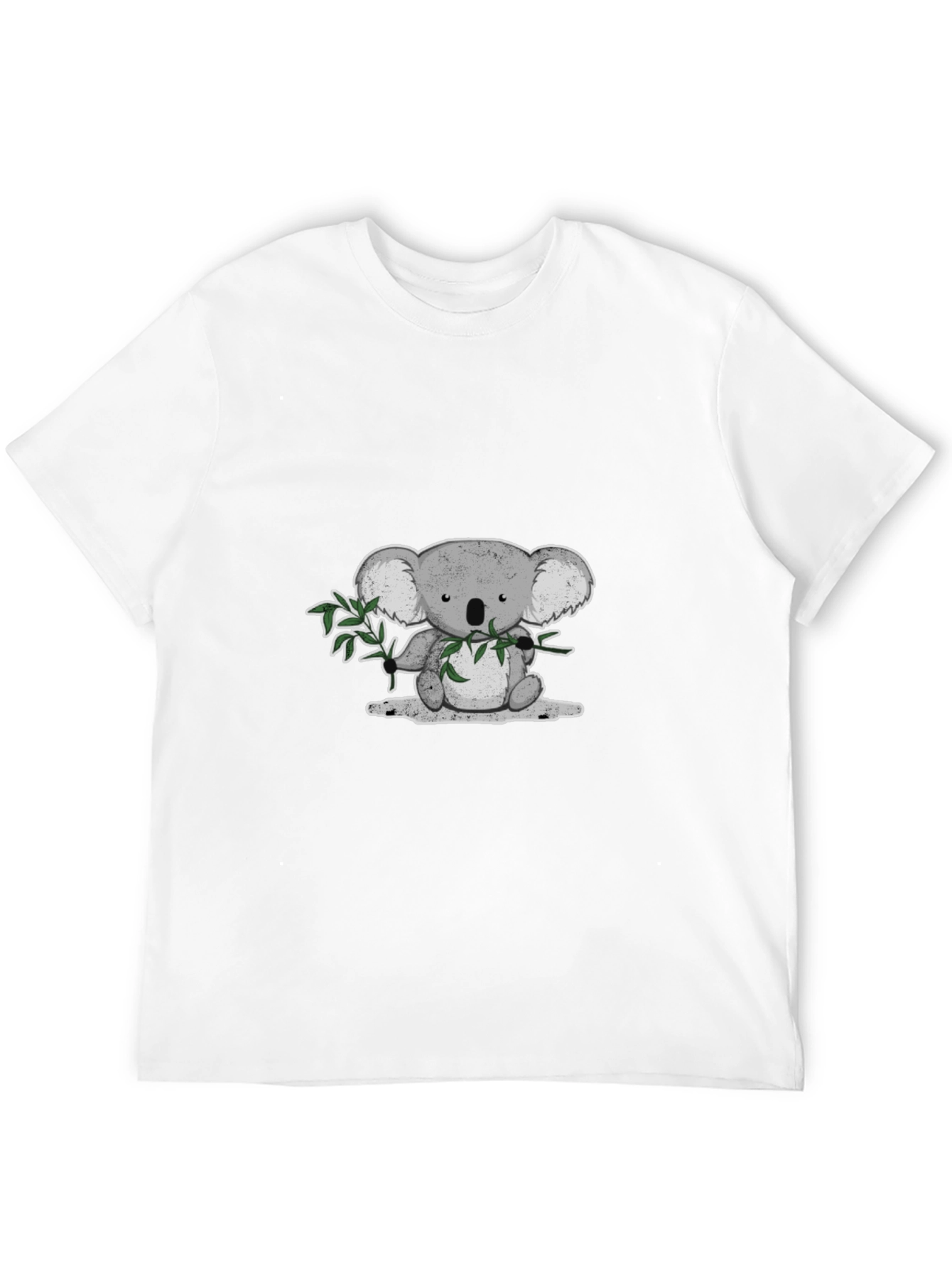 Koala Bear Graphic T-Shirt - Black Cotton Tee