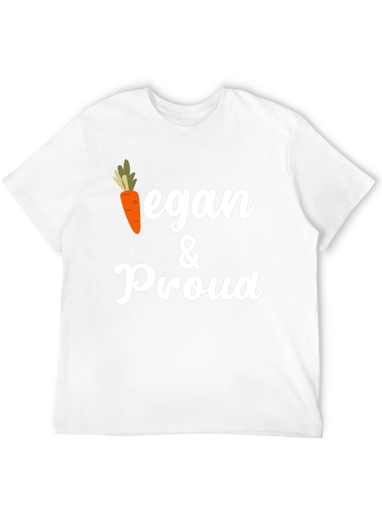Vegan & Proud Graphic Tee - Carrot Design
