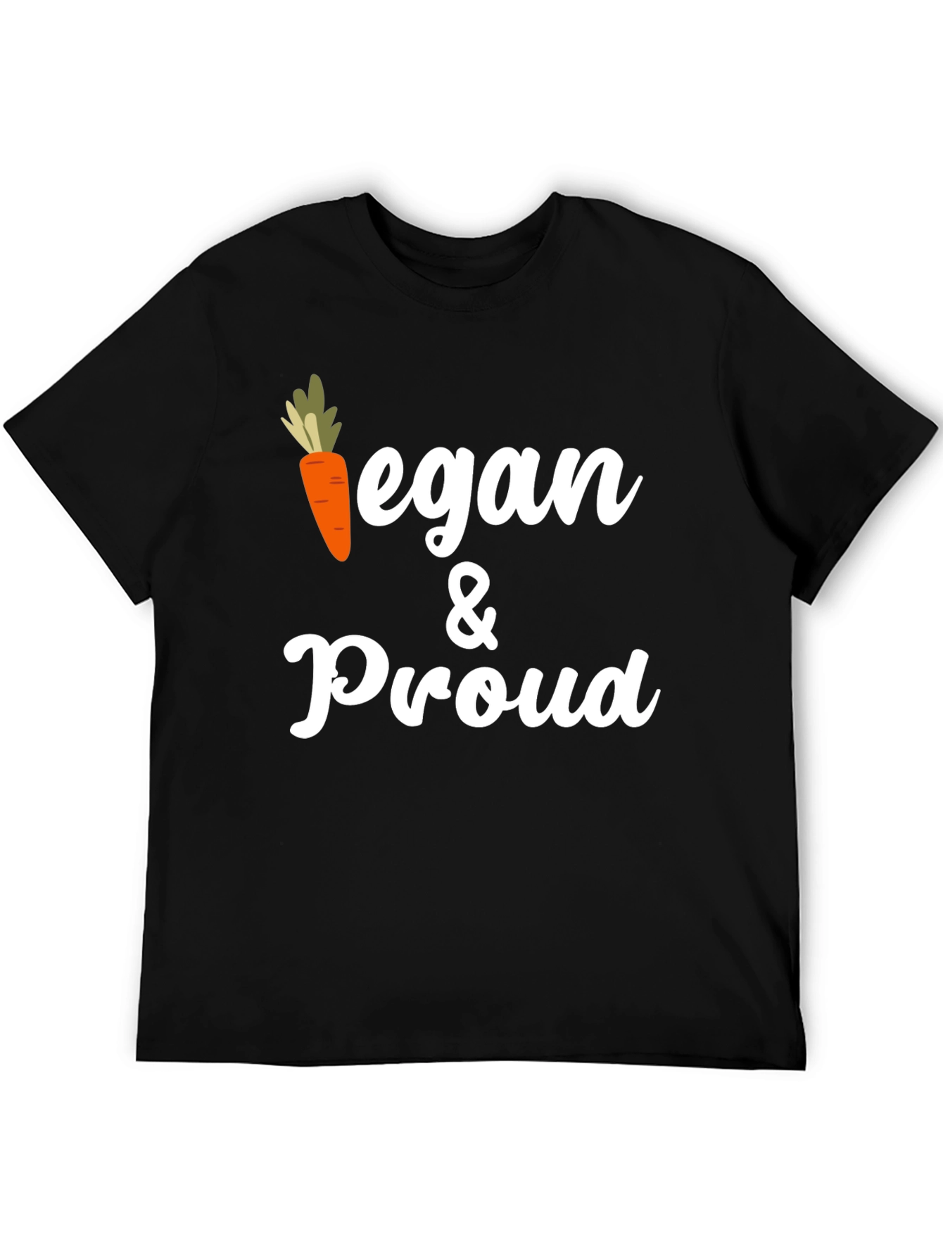 Vegan & Proud Graphic Tee - Carrot Design