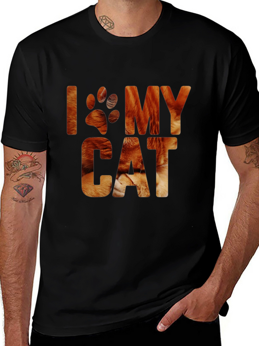 I Love My Cat T-Shirt - Novelty Cat Lover Tee