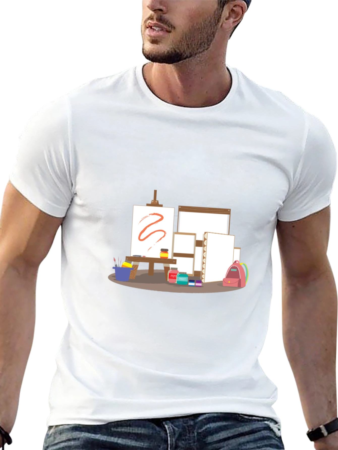 Artists Studio T-Shirt - Creative Canvas Design