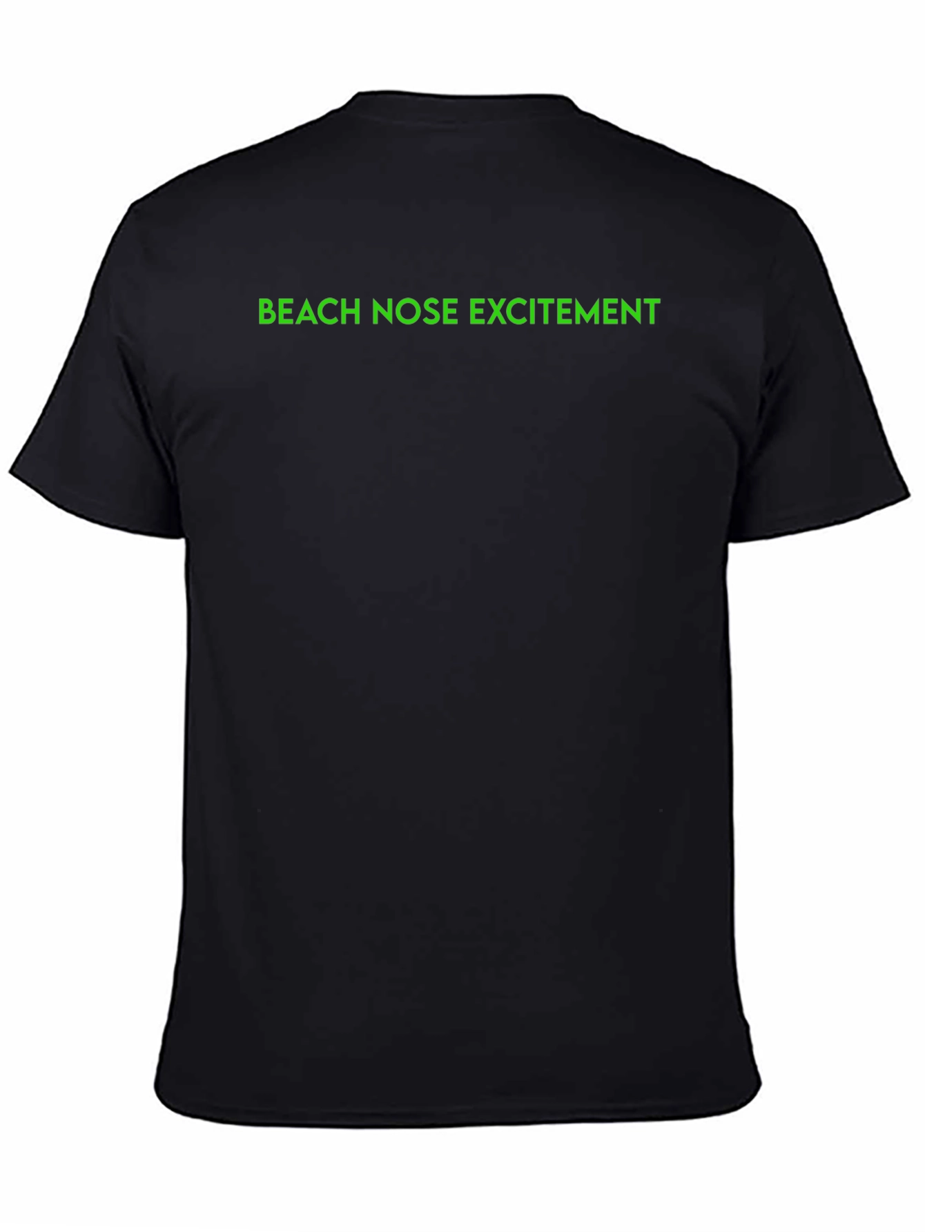 Beach Nose Excitement Graphic Tee - Black T-Shirt