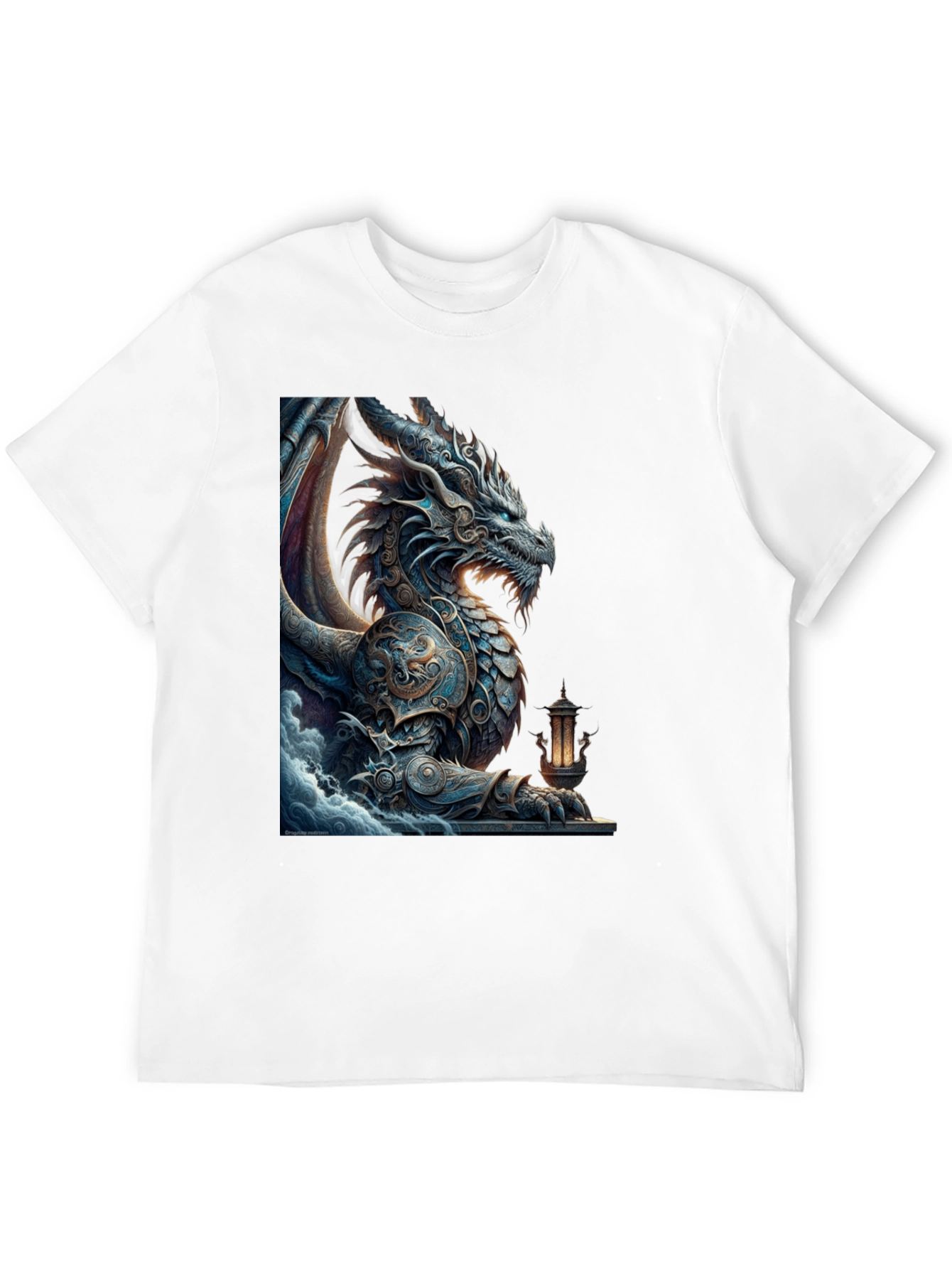 Dragon Graphic Tee - Mythical Creature Black T-Shirt