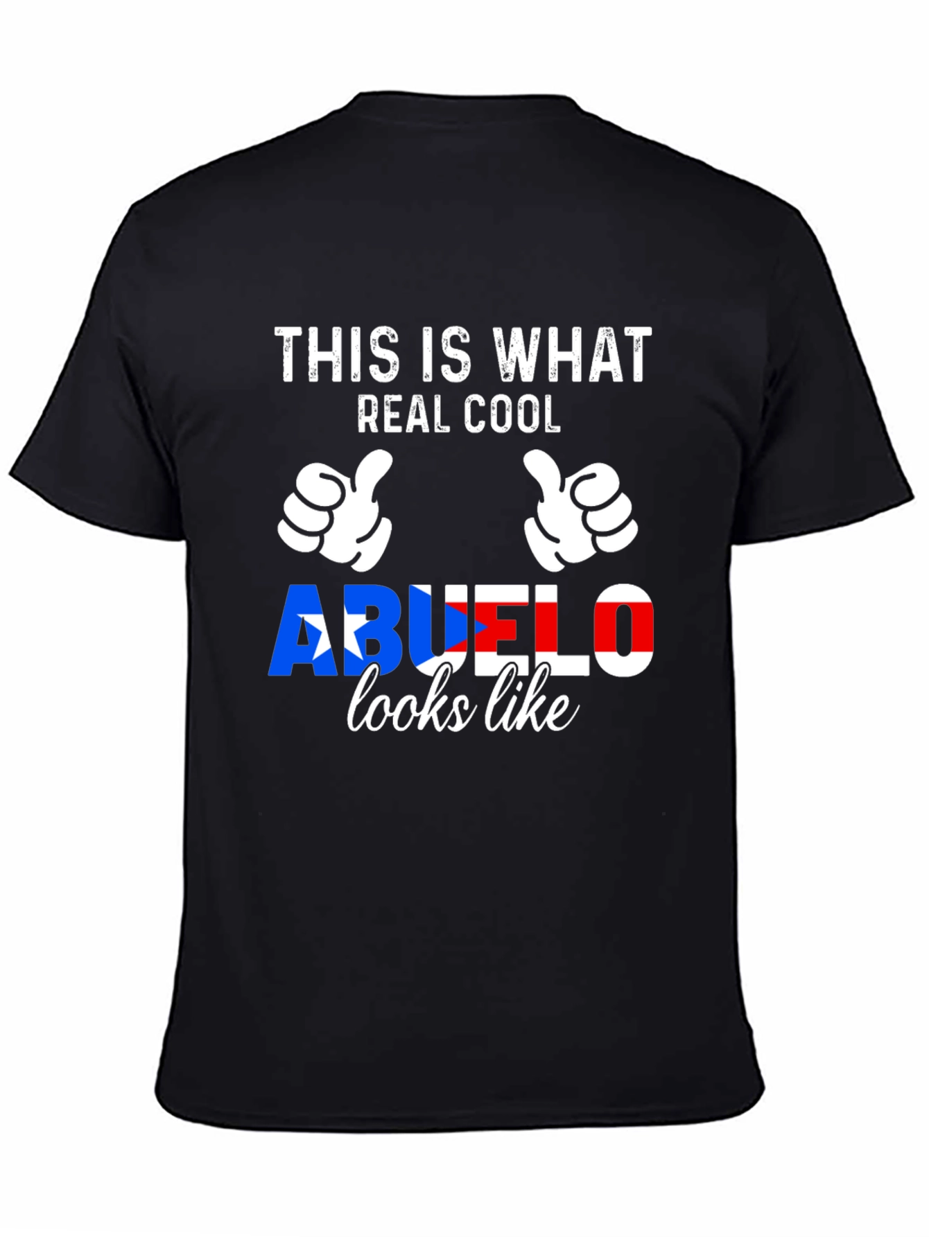Real Cool Abuelo Puerto Rico Flag T-Shirt