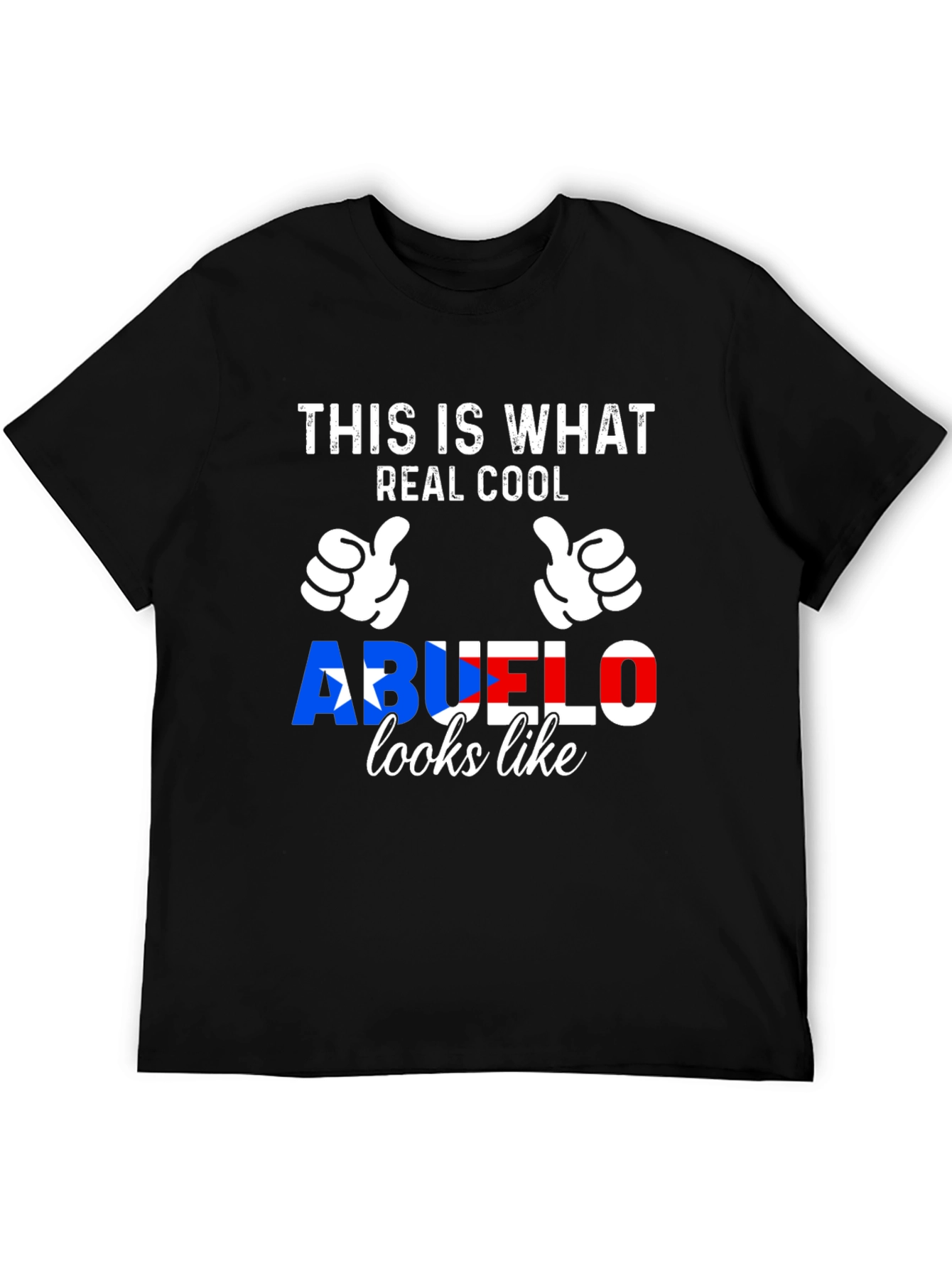 Real Cool Abuelo Puerto Rico Flag T-Shirt
