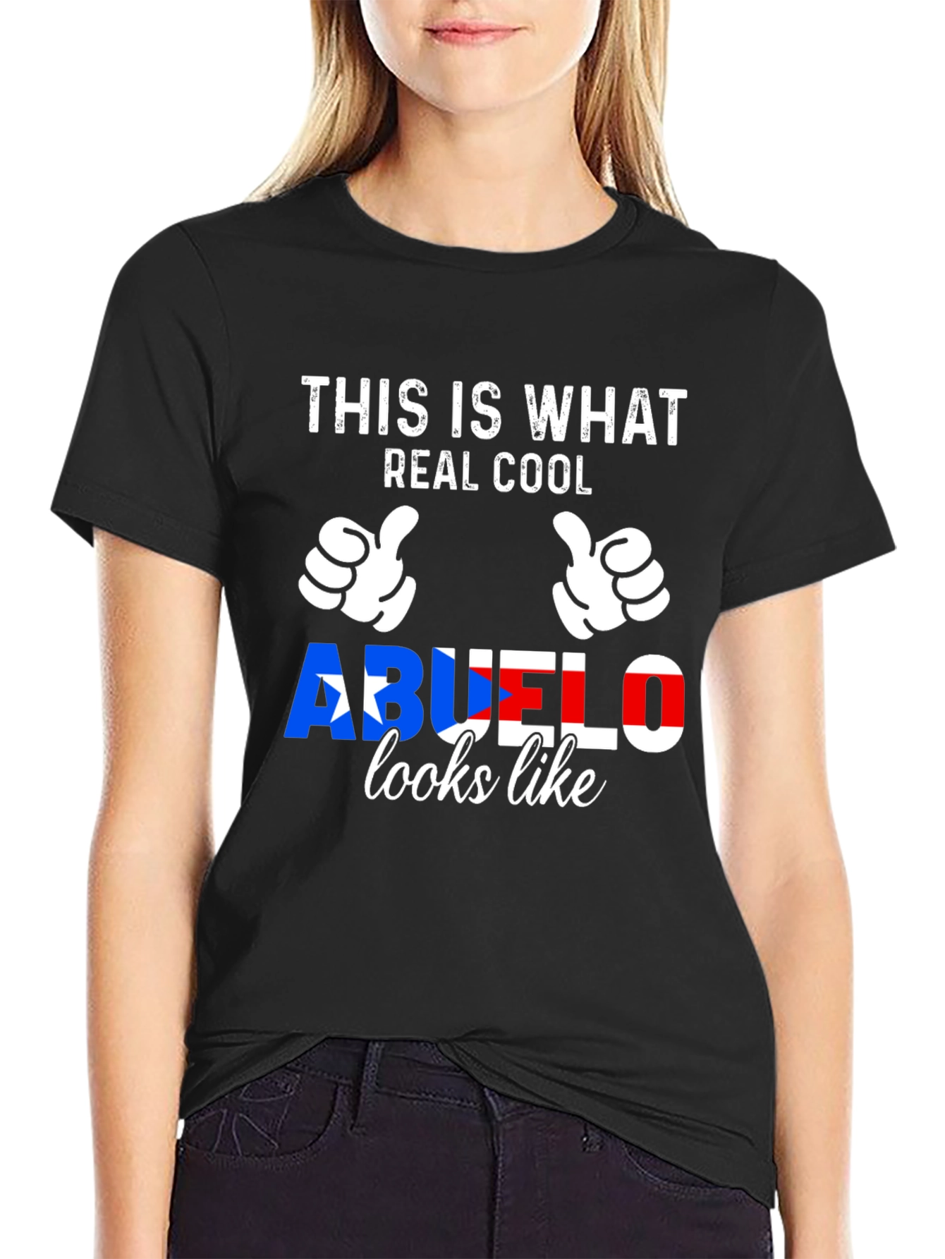 Real Cool Abuelo Puerto Rico Flag T-Shirt