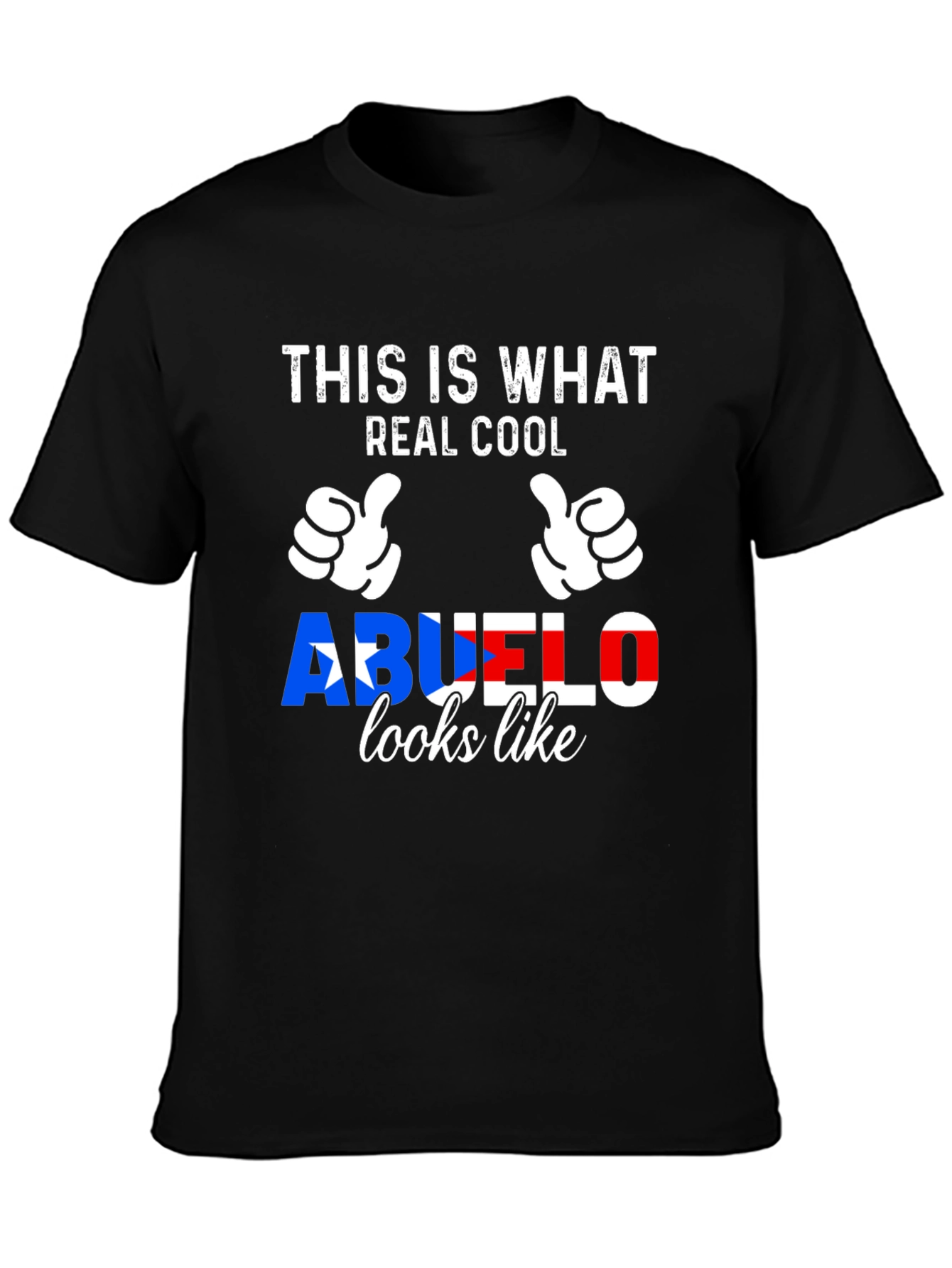 Real Cool Abuelo Puerto Rico Flag T-Shirt