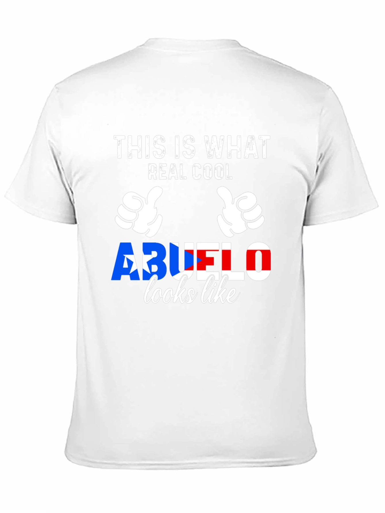 Real Cool Abuelo Puerto Rico Flag T-Shirt