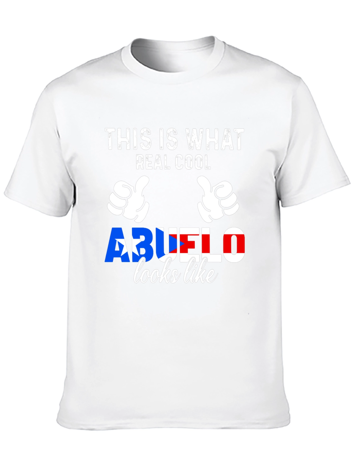 Real Cool Abuelo Puerto Rico Flag T-Shirt