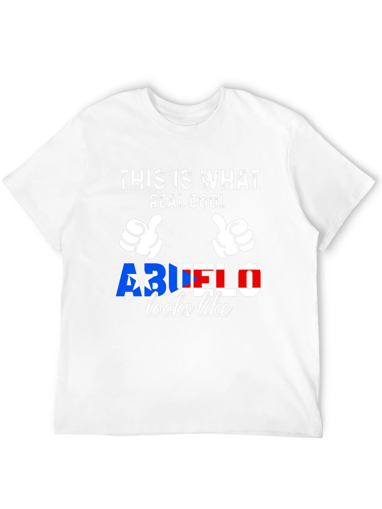 Real Cool Abuelo Puerto Rico Flag T-Shirt