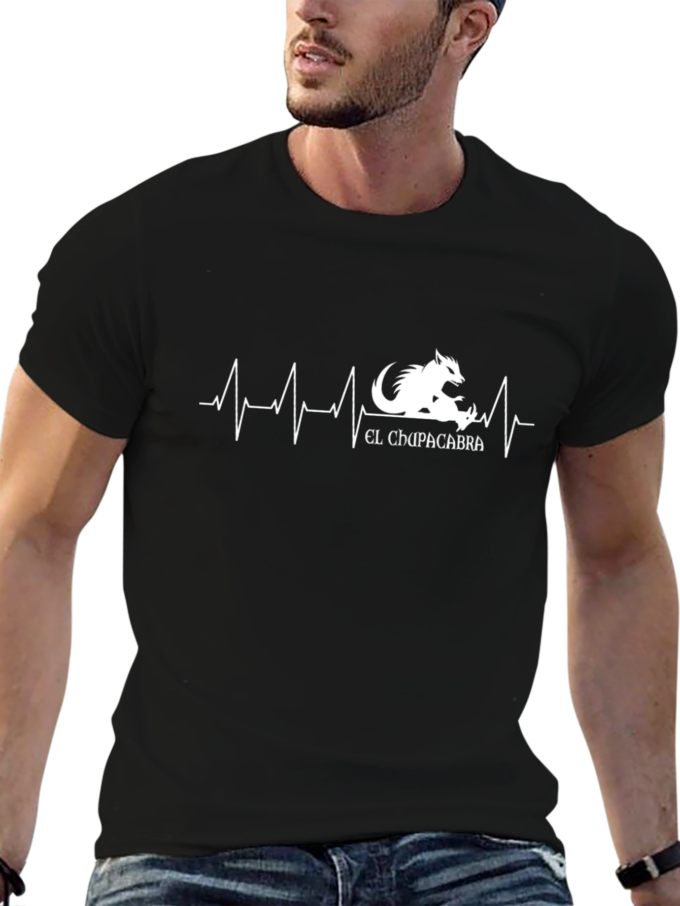 El Chupacabra Pulse Black T-Shirt