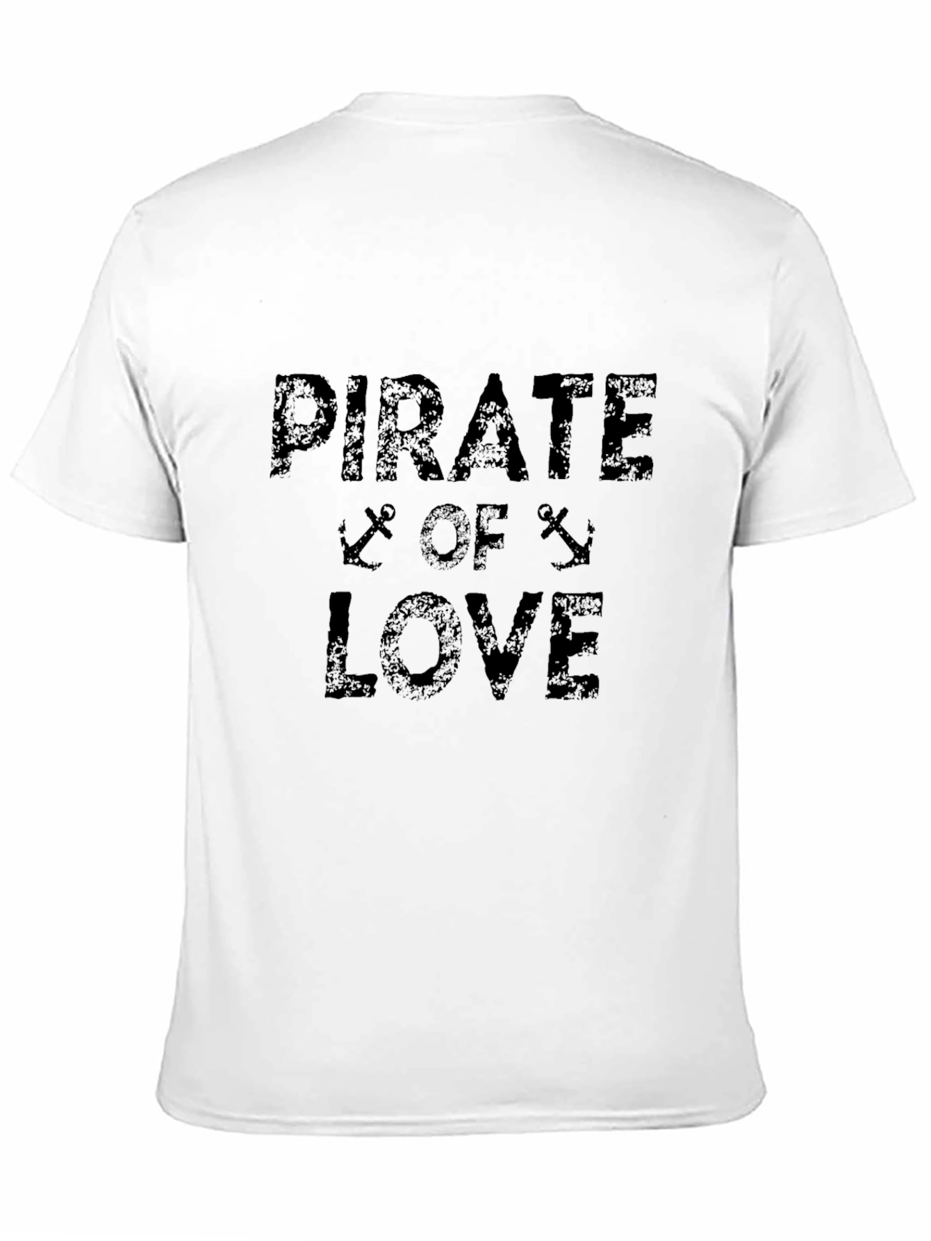 Pirate of Love Black Graphic T-Shirt