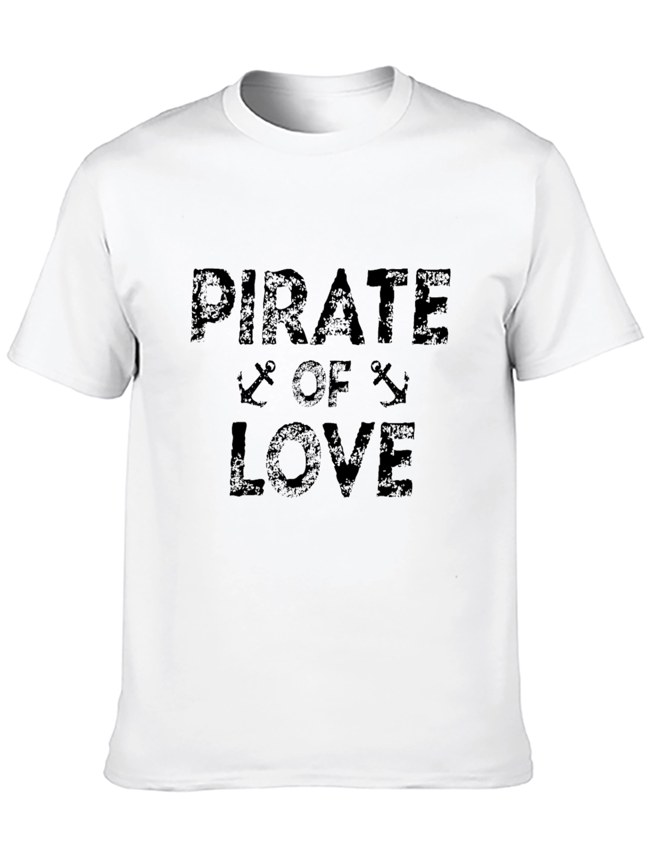 Pirate of Love Black Graphic T-Shirt