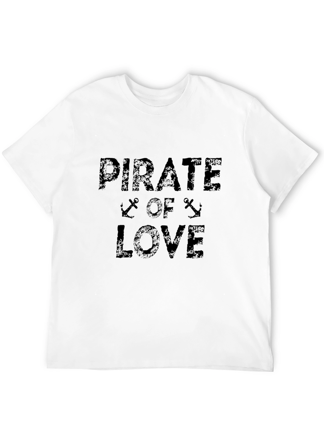 Pirate of Love Black Graphic T-Shirt
