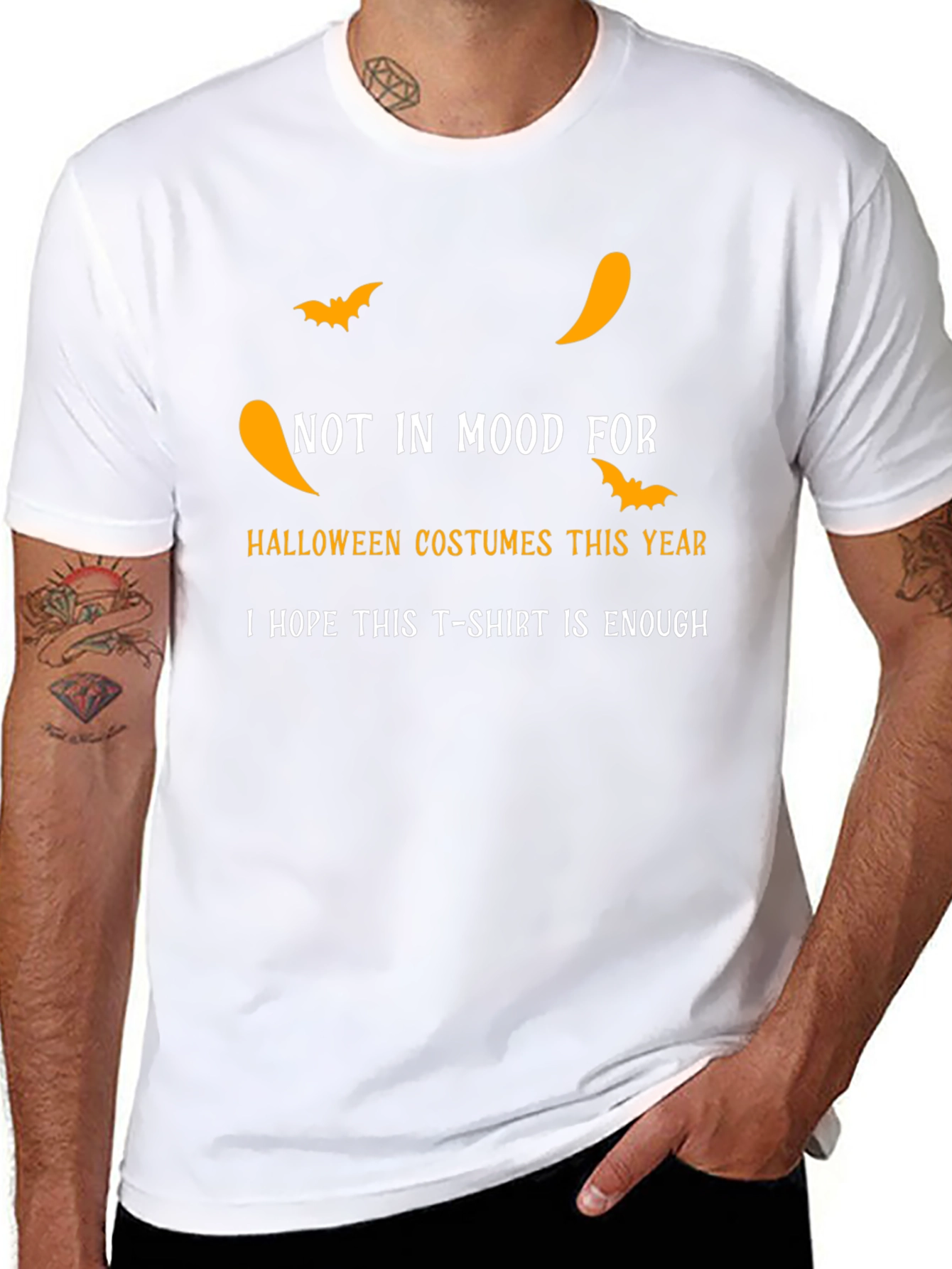 Halloween T-Shirt - Not in Mood for Costumes