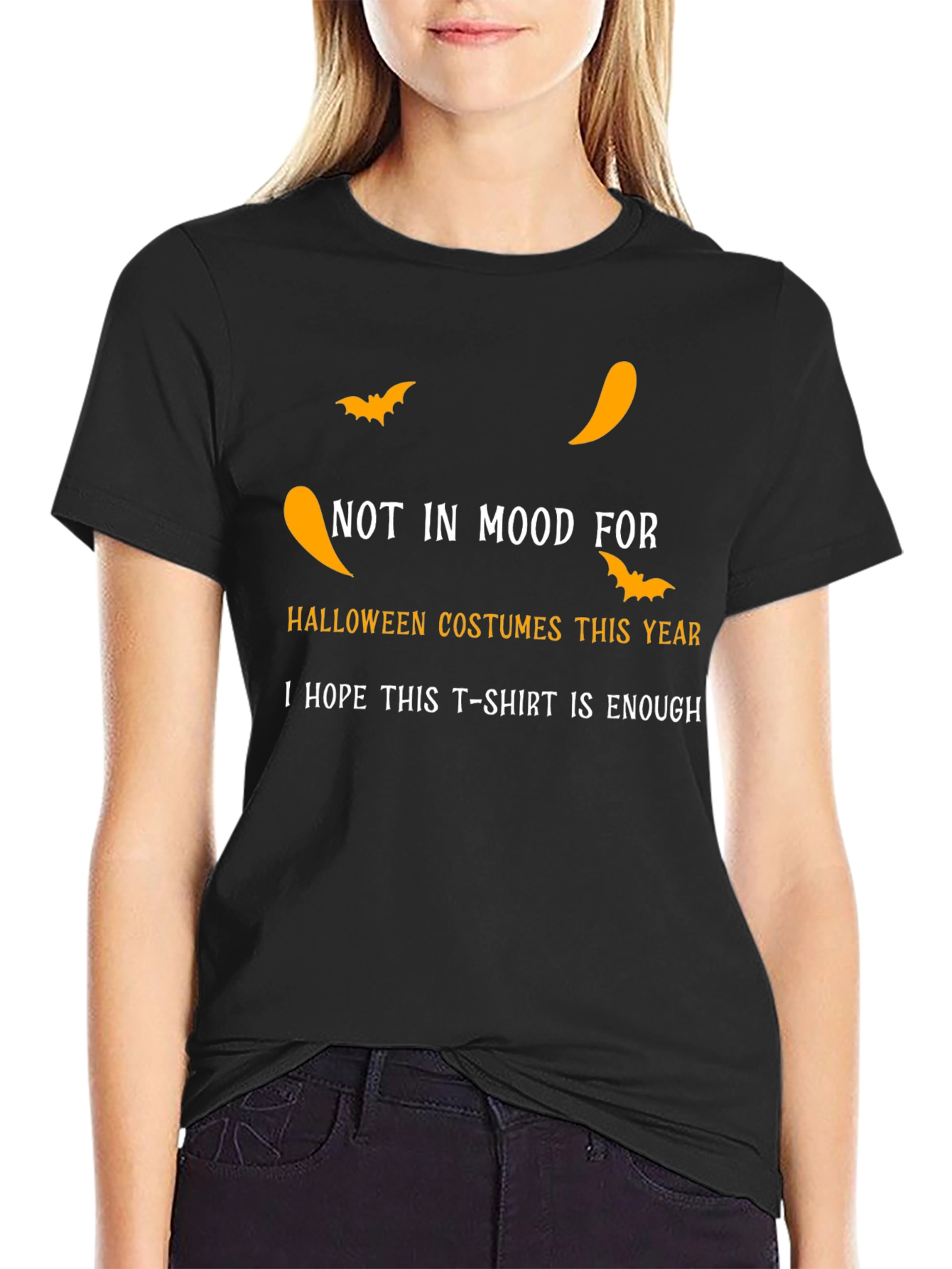 Halloween T-Shirt - Not in Mood for Costumes