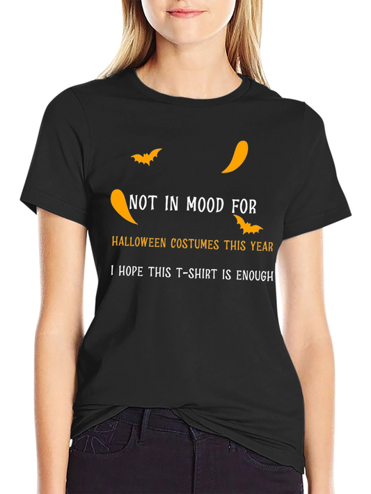 Halloween T-Shirt - Not in Mood for Costumes