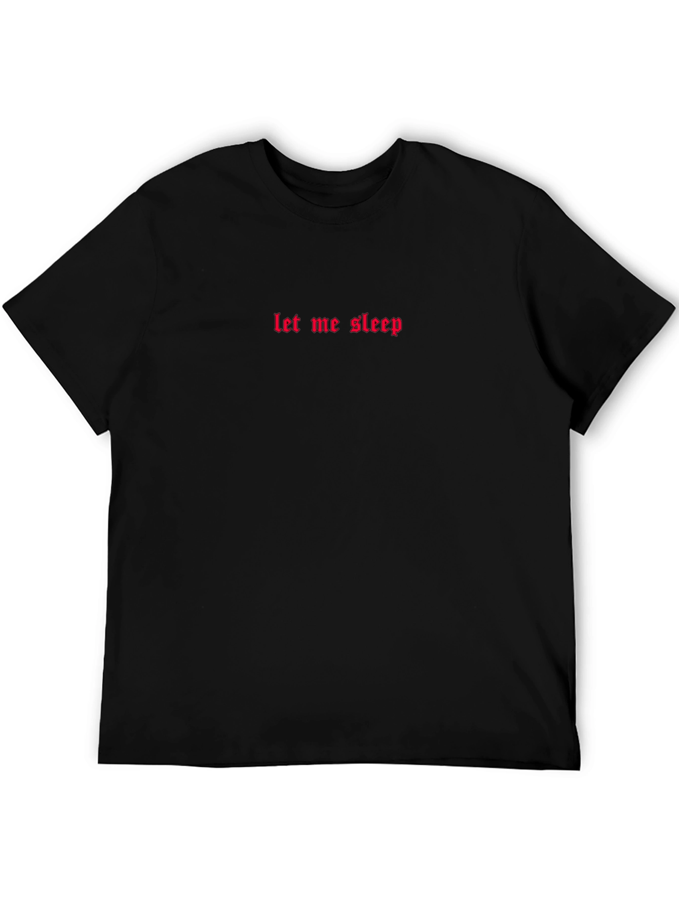 Let Me Sleep Black Graphic Tee