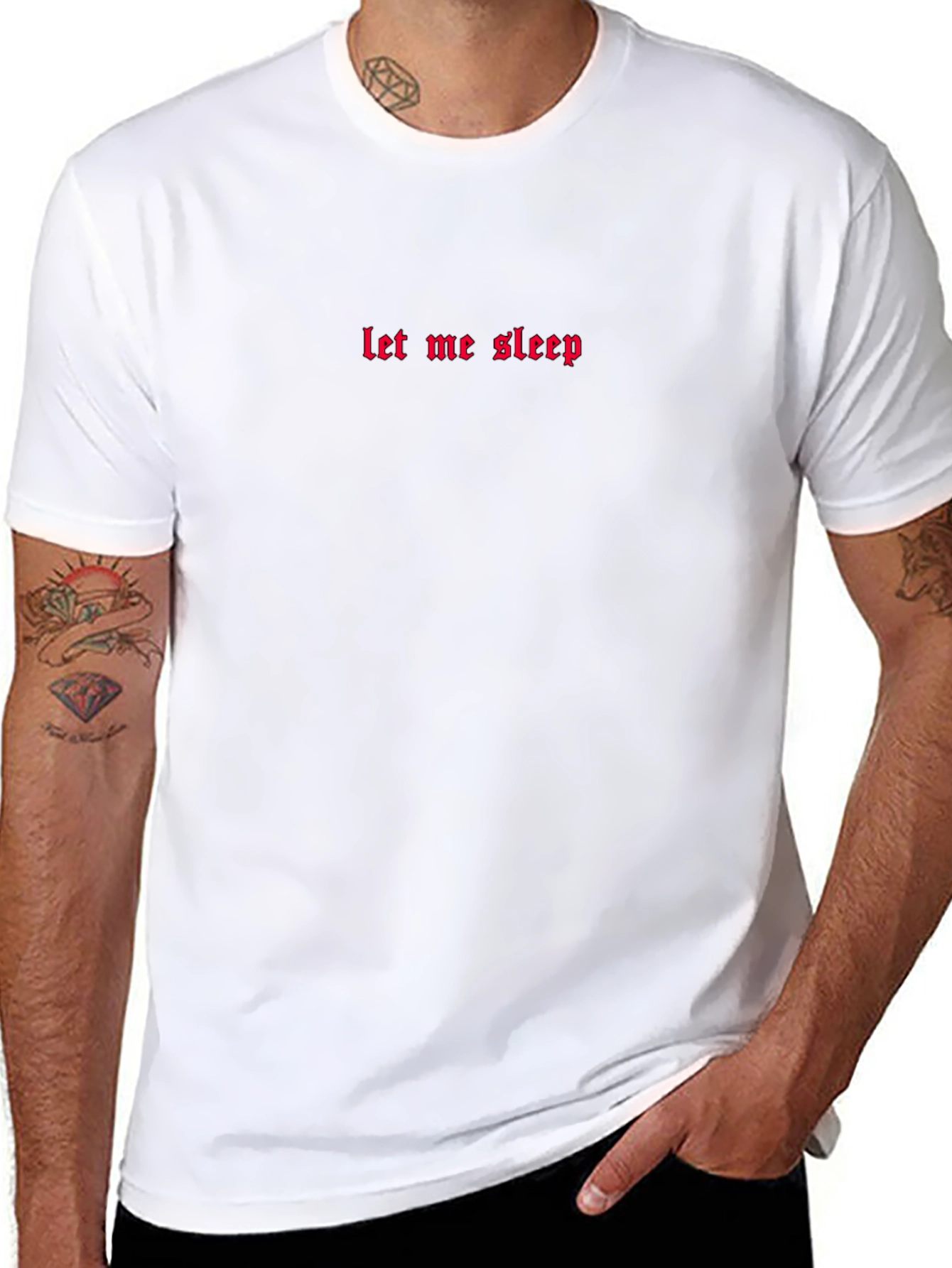 Let Me Sleep Black Graphic Tee