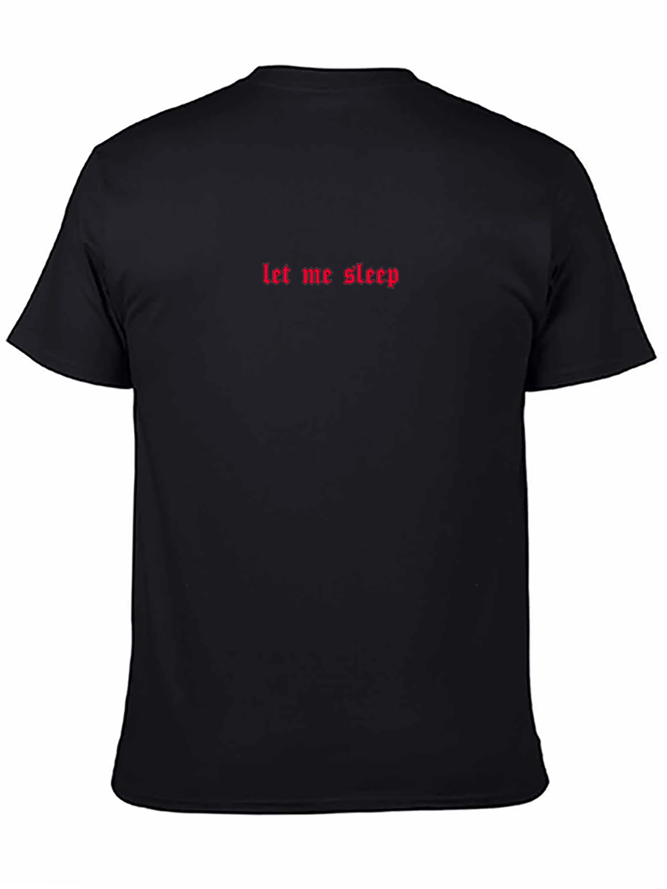Let Me Sleep Black Graphic Tee
