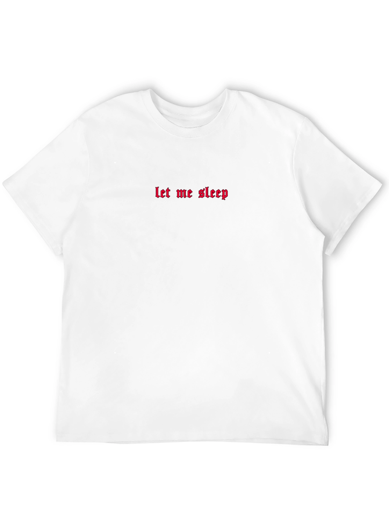 Let Me Sleep Black Graphic Tee