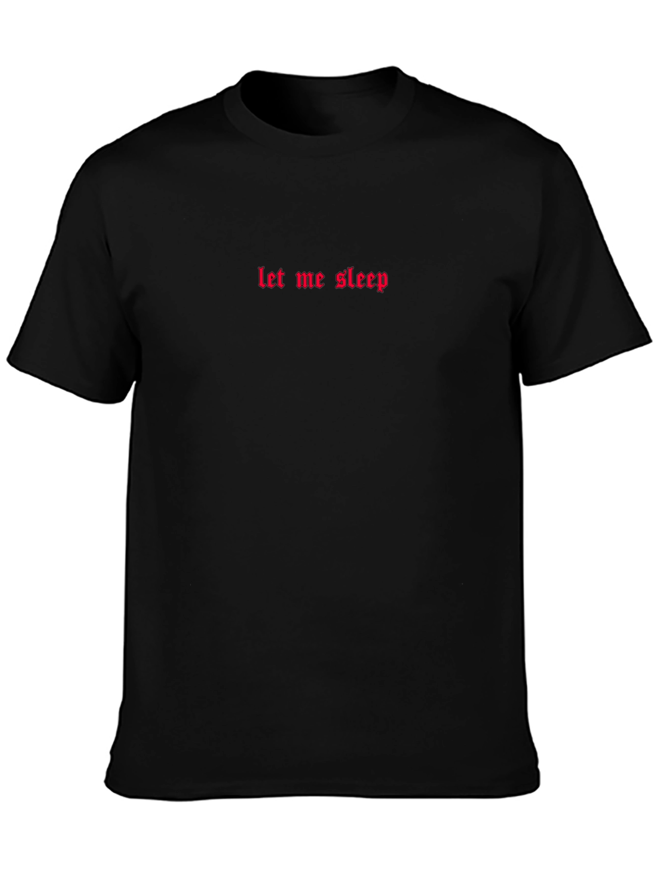 Let Me Sleep Black Graphic Tee