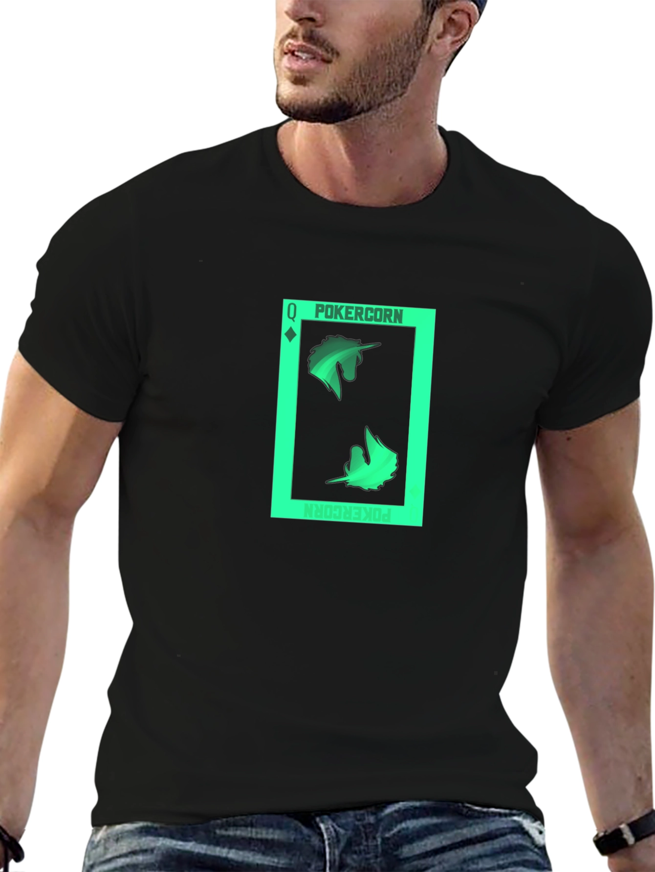 Pokercorn Black T-Shirt