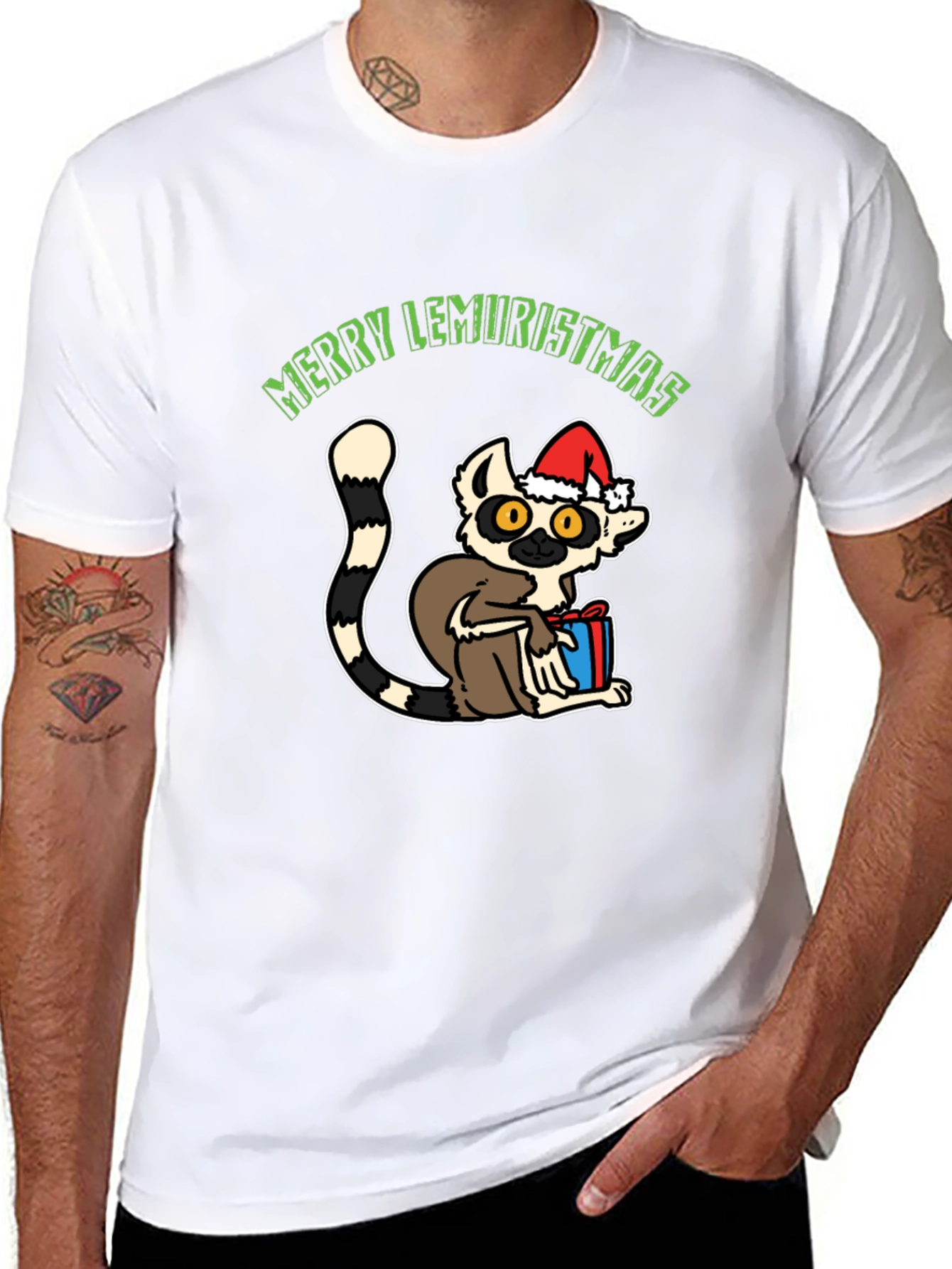 Merry Lemuristmas T-Shirt - Lemur Christmas Gift