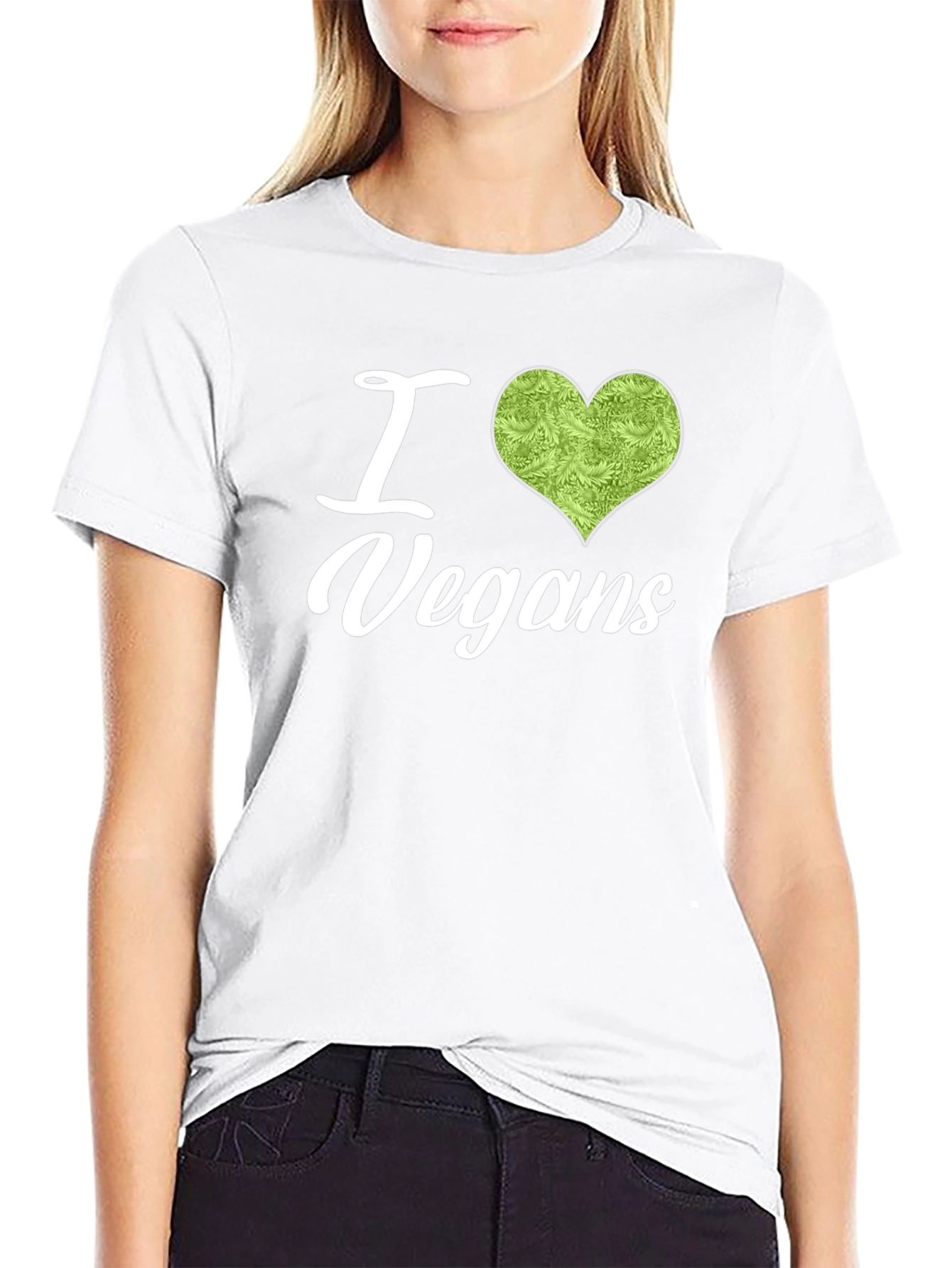 I Heart Vegans Graphic Tee - Soft Cotton T-Shirt